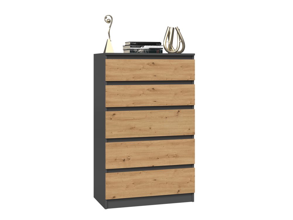MAGOWA Schubkastenkommode MAGWA M5 morderne Kommode mit 5 Schubladen (perfekt kombinierbar, 1 Kommode), Viel Stauraum - Höhe: 109,5 cm - Tiefe: 40 cm - Breite: 70 cm