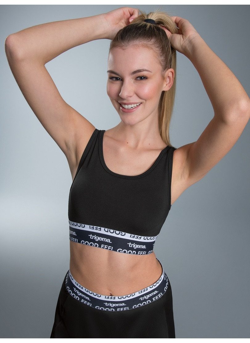 Bügelloser BH TRIGEMA Sport-Bustier mit Elastikbund