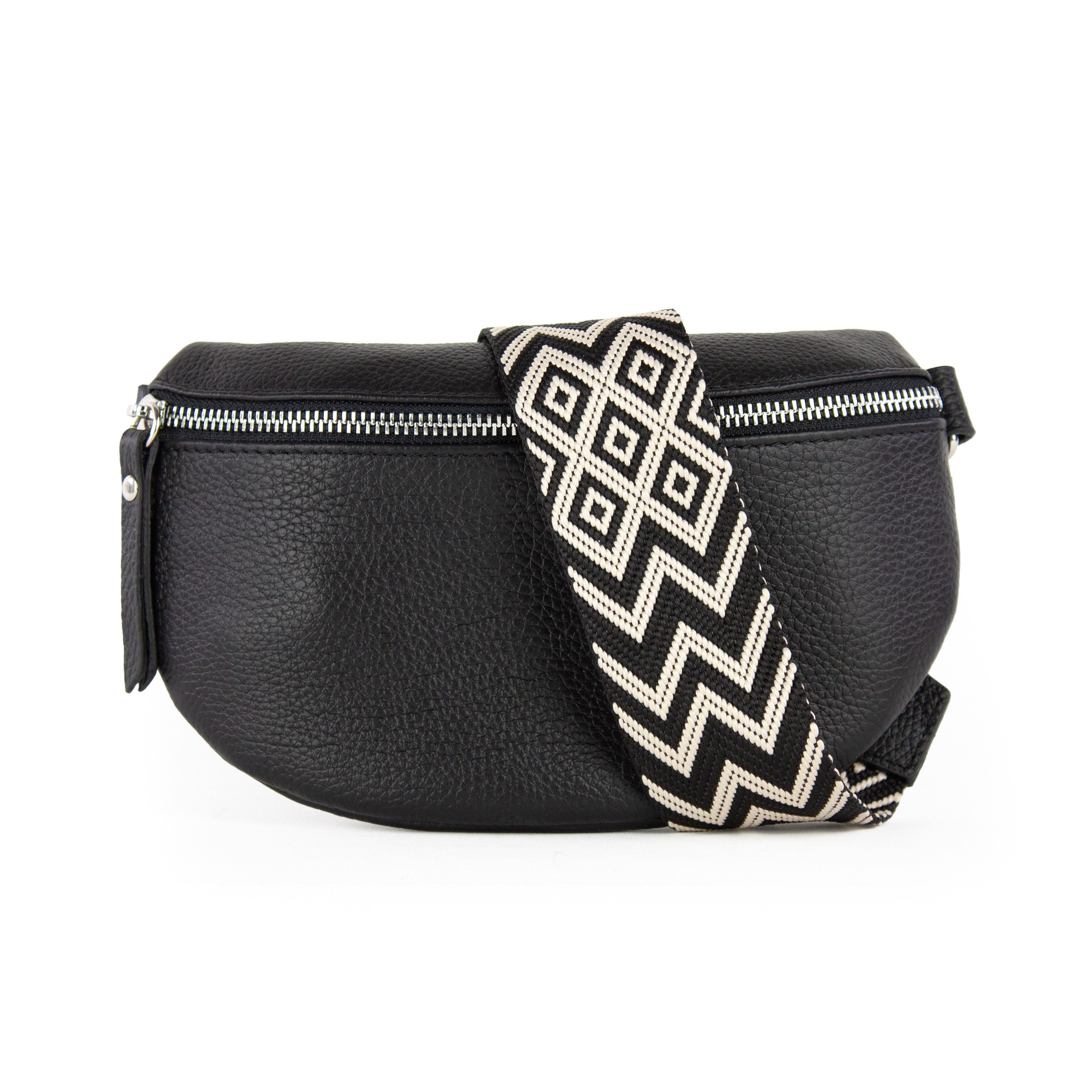 lePelou Bauchtasche TONI SCHWARZ MIT WECHSELGURT, günstig online kaufen