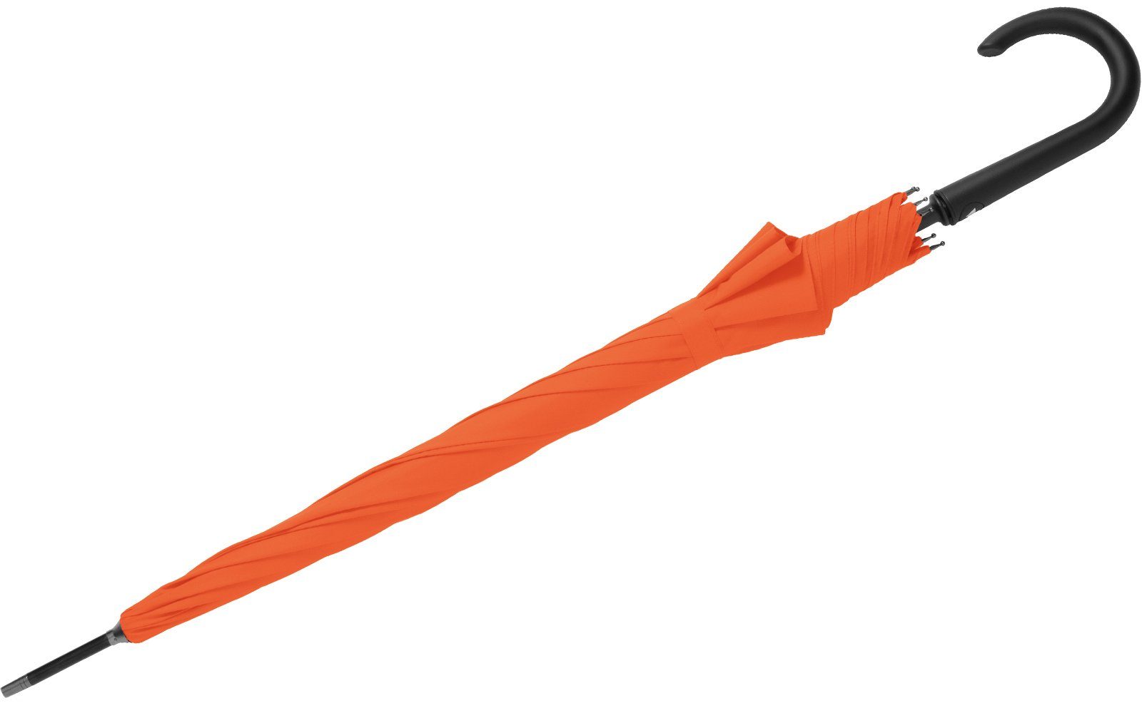 mit RS-Versand stabiler Auslöseknopf integrierter Langregenschirm Auf-Automatik, Stahl-Fiberglas-Gestell, Regenschirm orange großer