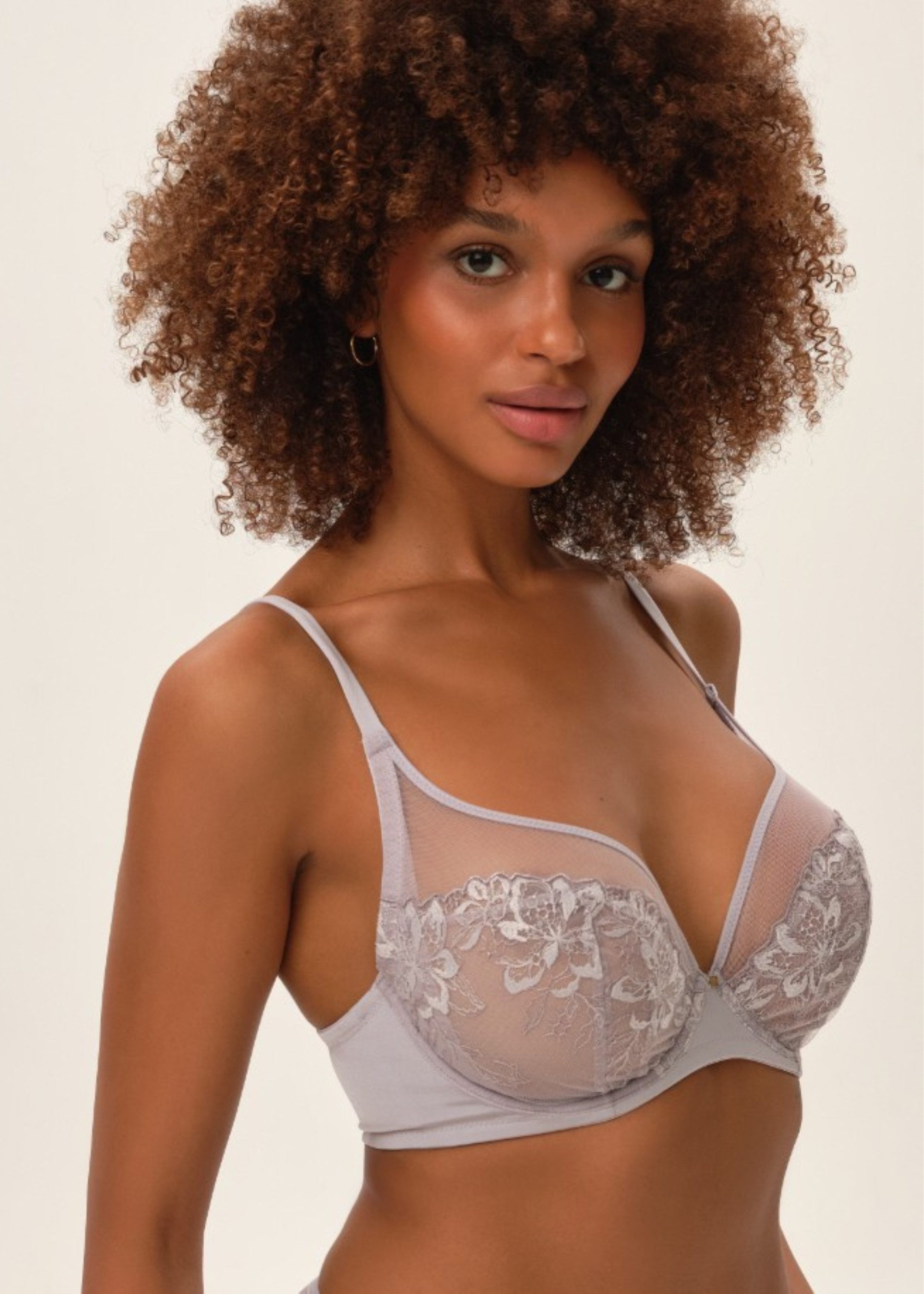 ESOTIQ Soft-BH Soft-BH Oleksa, transparentes Mesh, Stickerei