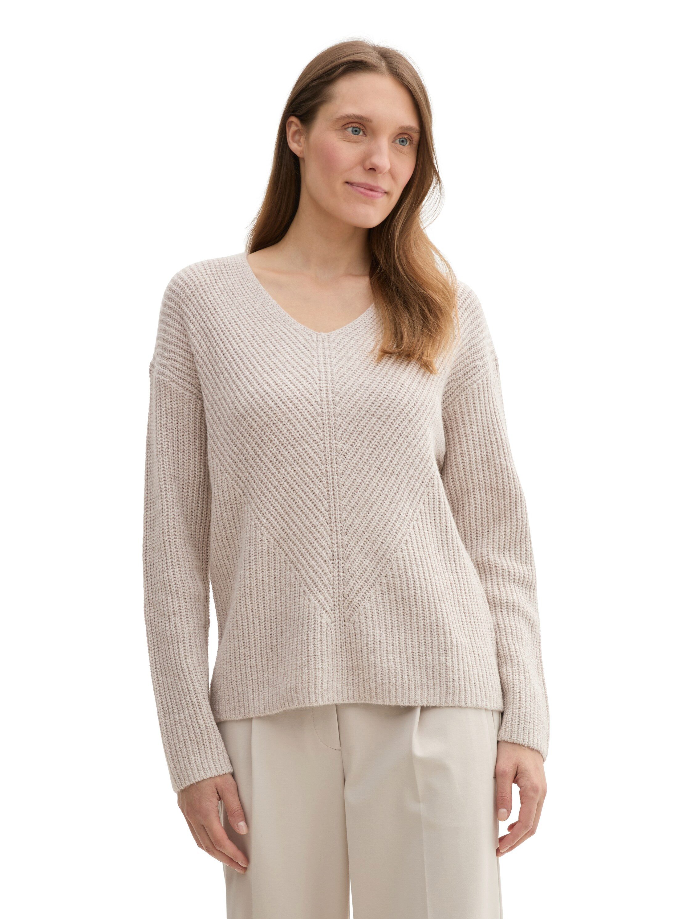 TOM TAILOR Strickpullover mit V-Ausschnitt günstig online kaufen
