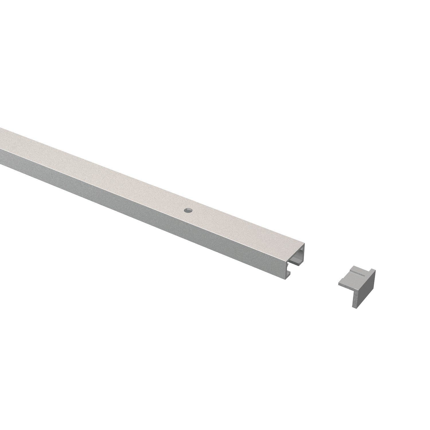 INTERDECO Шторыschiene Primax, 1-läufige Ausführung, Silbergrau