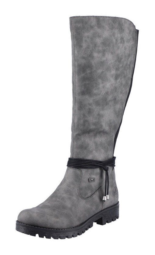 Rieker Winterstiefel, Langschaftstiefel, Stretch, Reißverschluss, mit Warmfutter