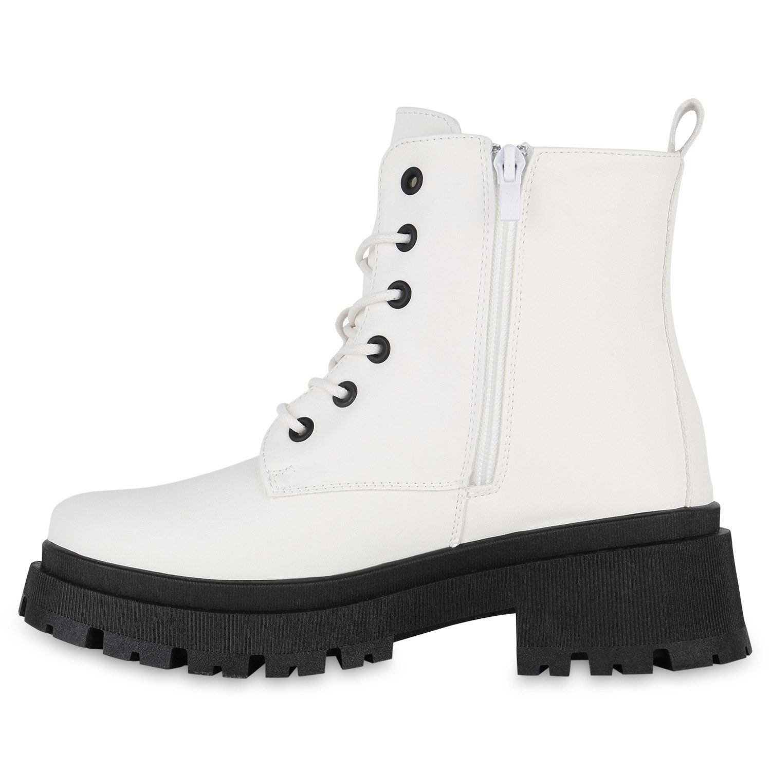 VAN HILL Damen Leicht Gefütterte Schnürstiefeletten Stiefeletten Schuhe 841 günstig online kaufen