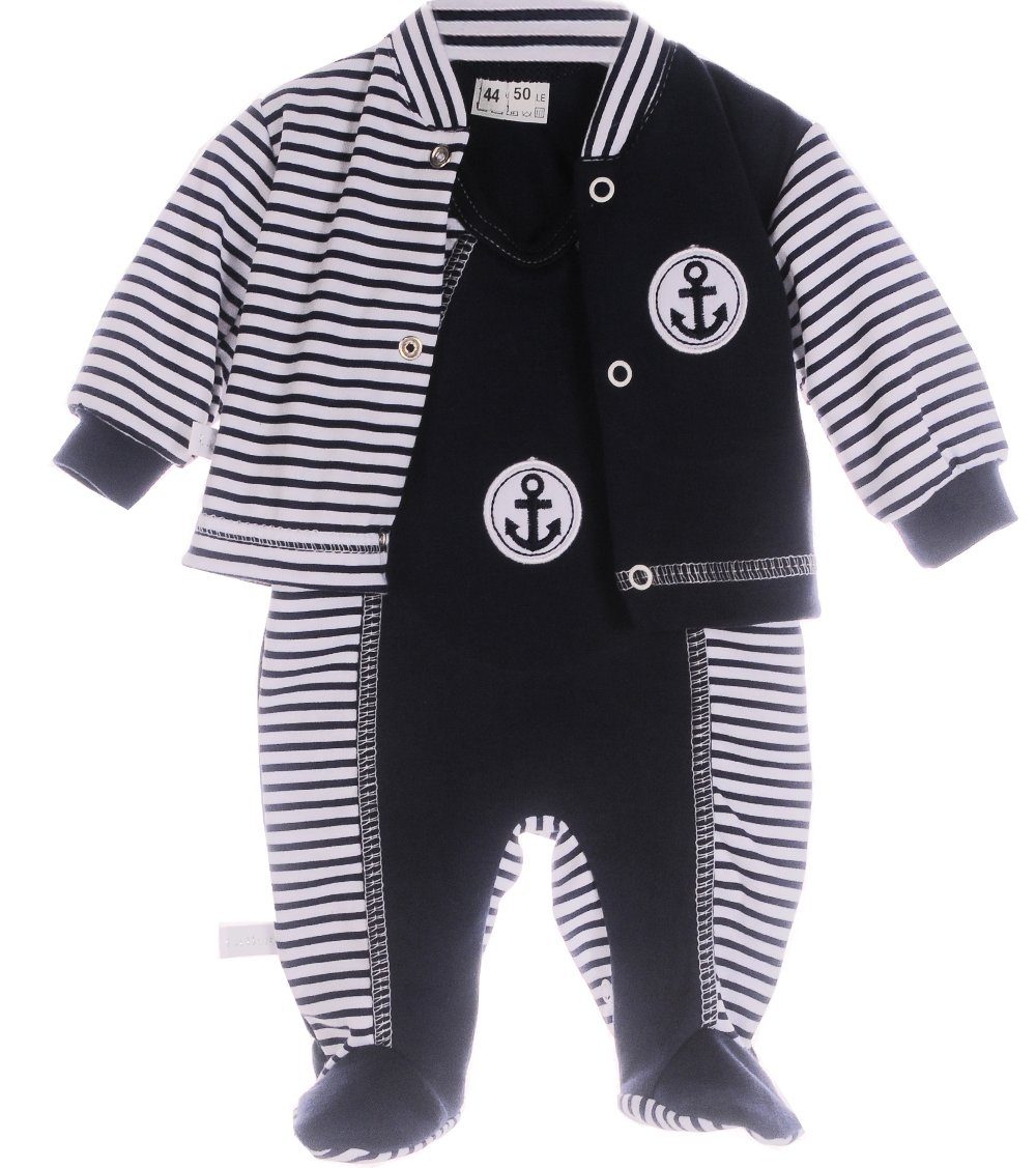 La Bortini Strampler Strampler und Hemdchen Set Baby Anzug 2tlg 44 50 56 62 68 74 | Strampler