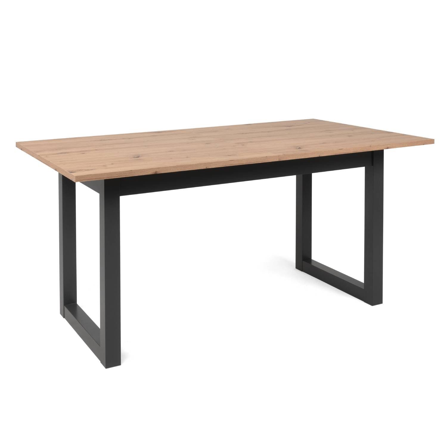 Homestyle4u Esstisch 160x90 Holztisch Kufengestell Schwarz günstig online kaufen