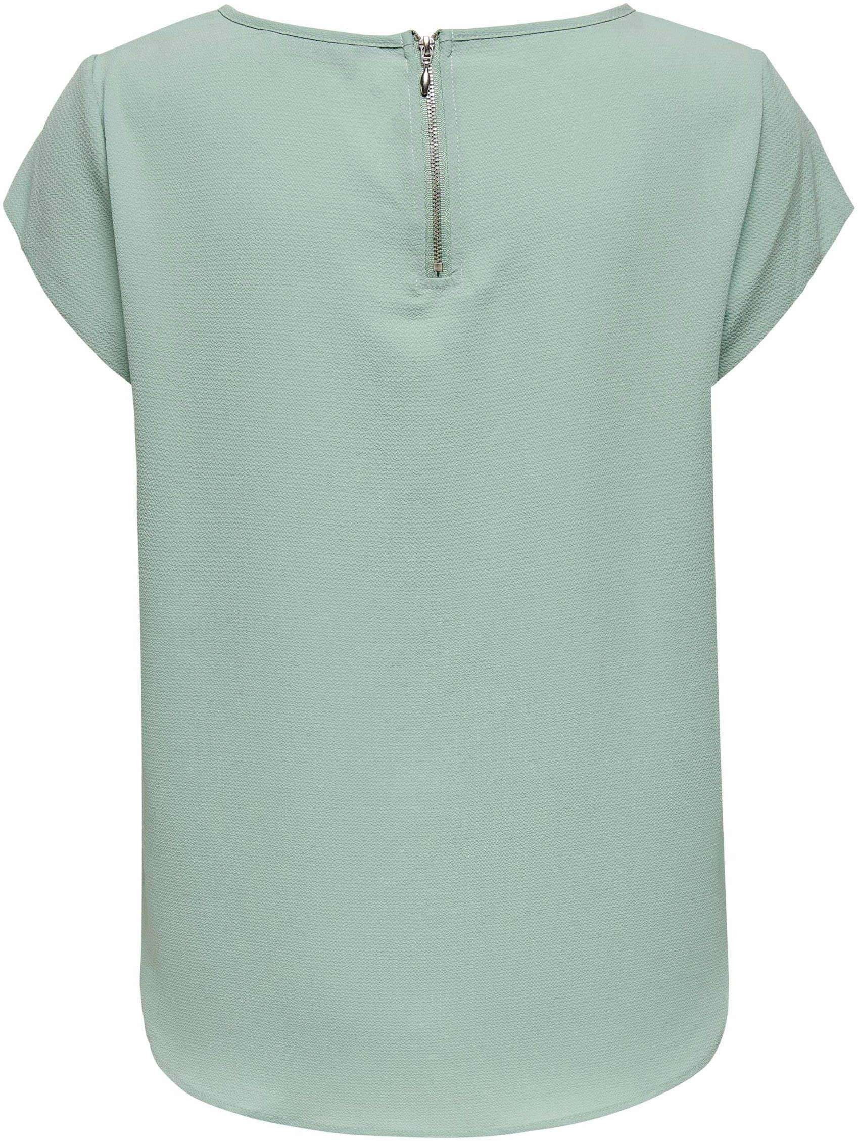 ONLY Kurzarmbluse ONLVIC PTM S/S NOOS jadeite TOP SOLID