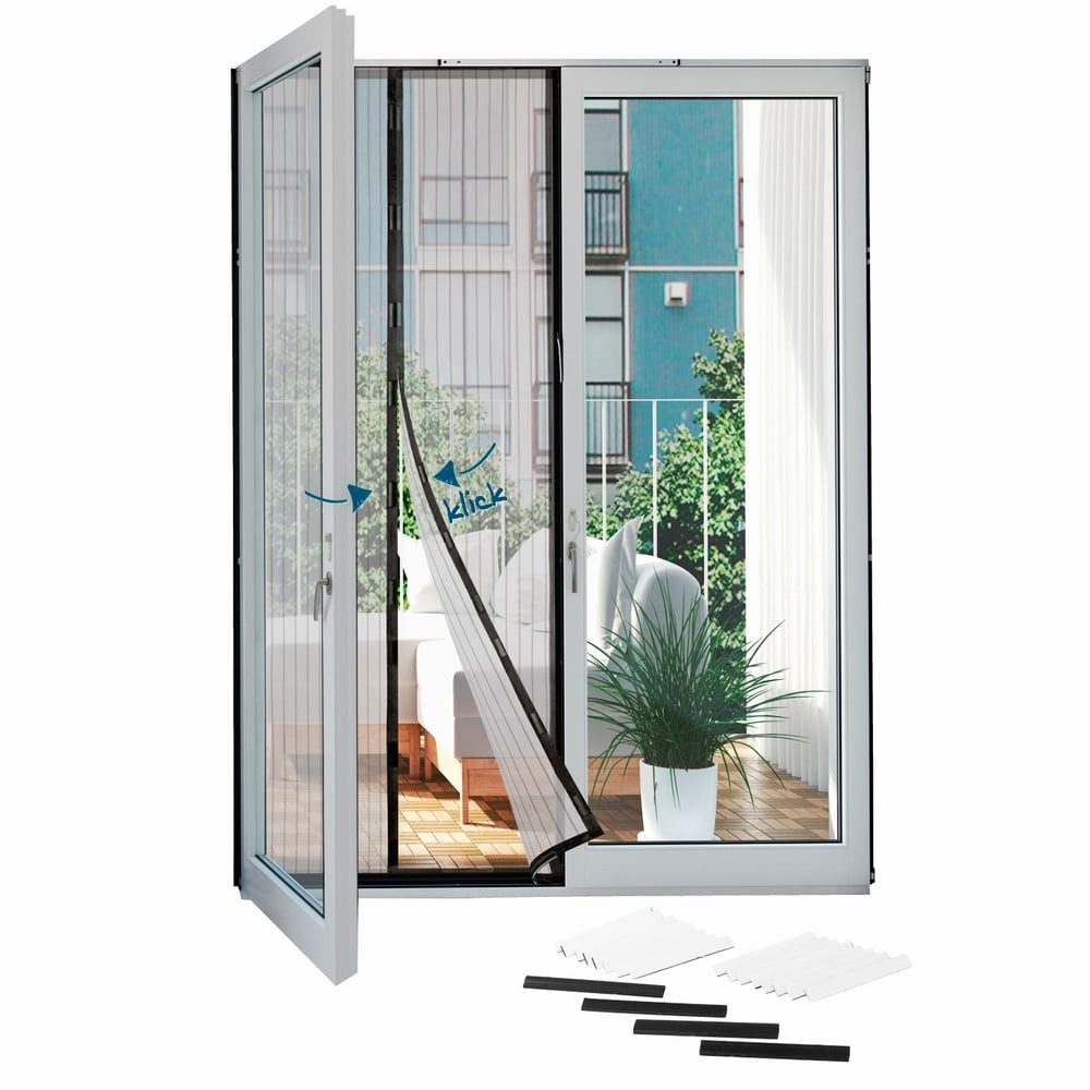 Hoberg Insektenschutz-Tür Tür-Insektenschutz 100x210cm schwarz, (1-St), günstig online kaufen