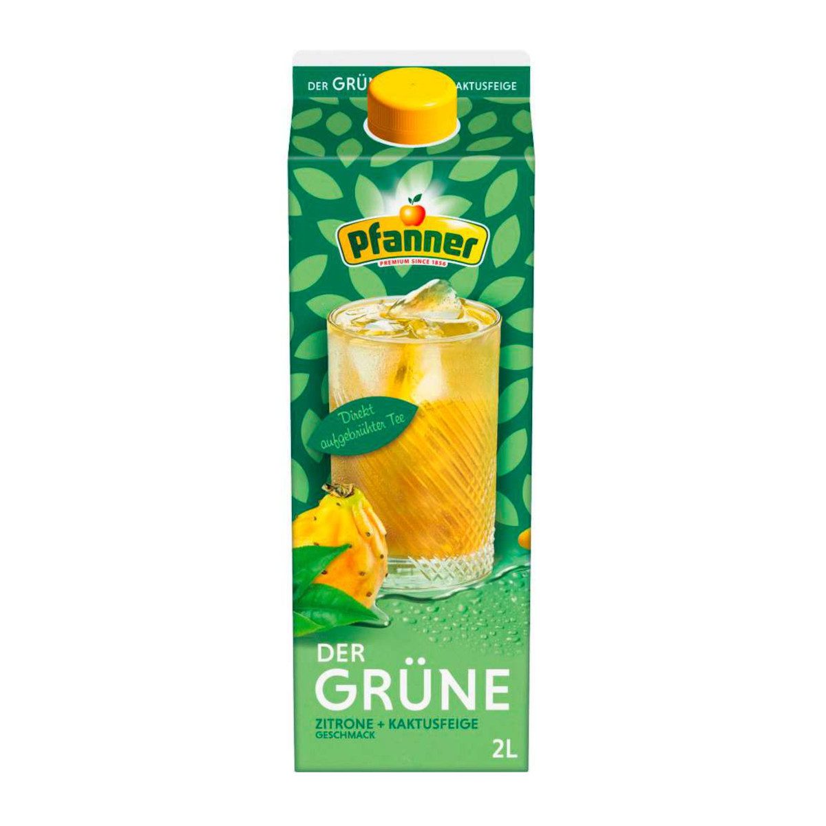 Pfanner Tee, Pfanner Eistee Der Grüne Kaktusfeige und Zitrone Packung 2000ml