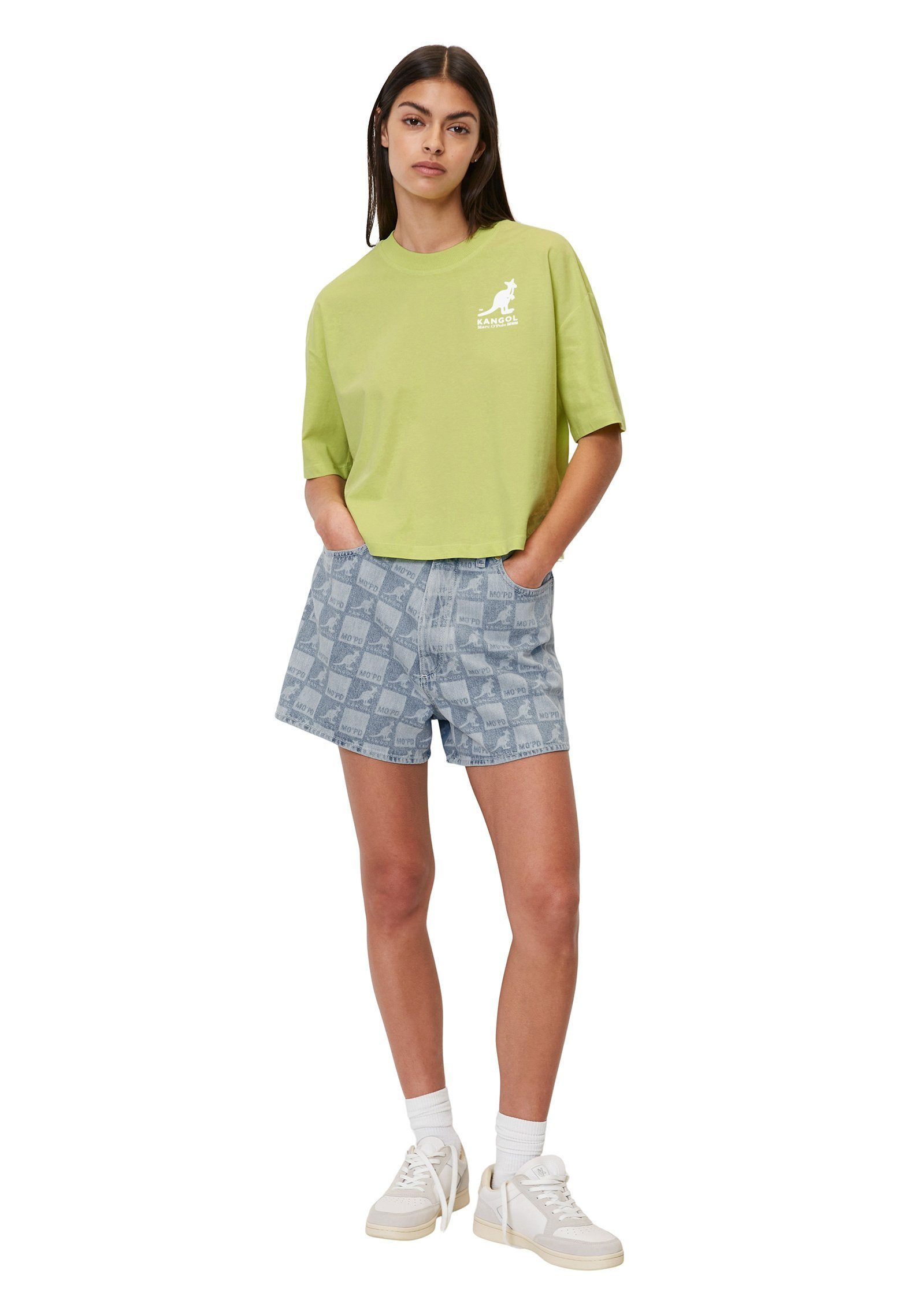 Marc O'Polo DENIM T-Shirt Organic Cotton grün Jersey Single aus