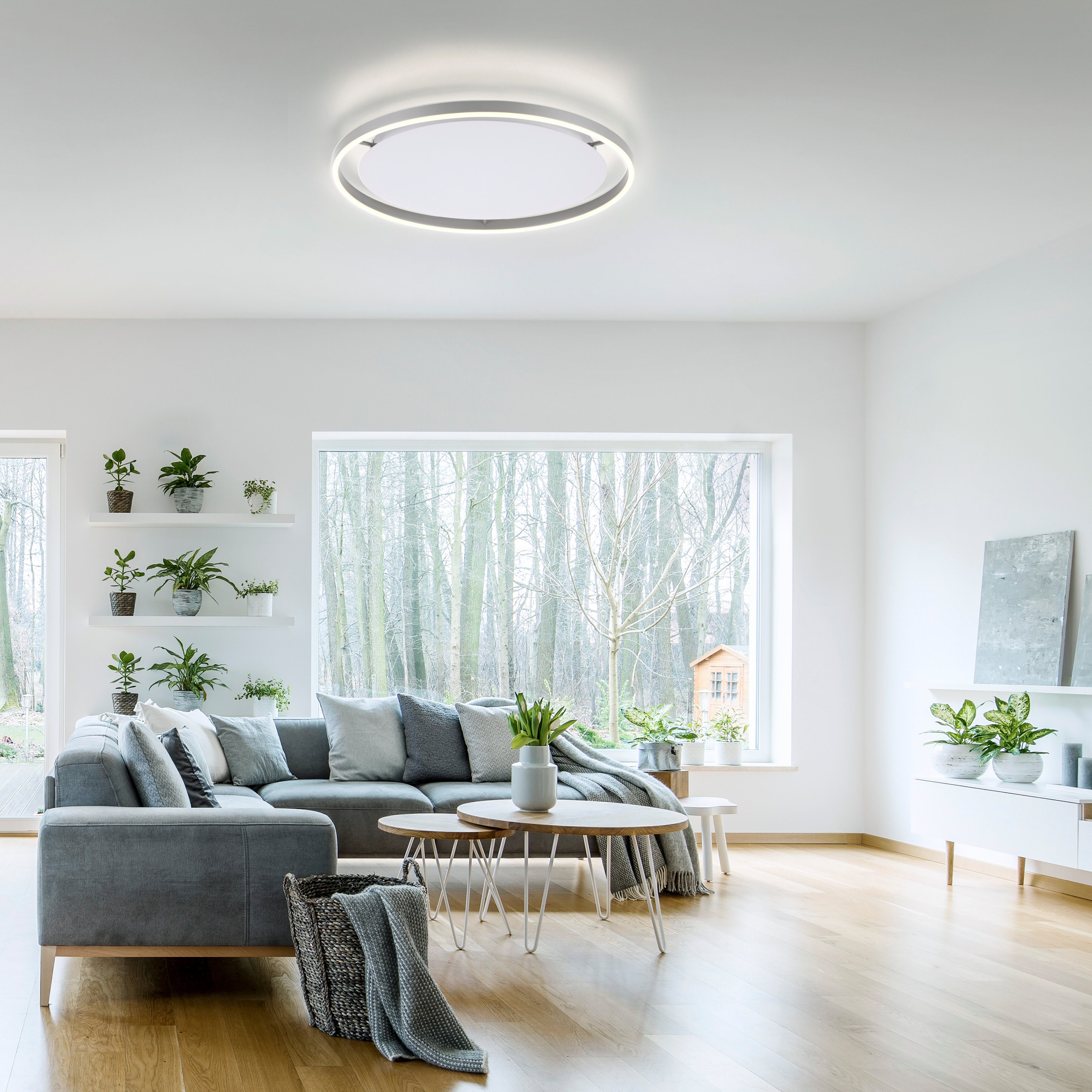 JUST LIGHT Deckenleuchte RITUS, LED fest integriert, Warmweiß, LED, dimmbar günstig online kaufen