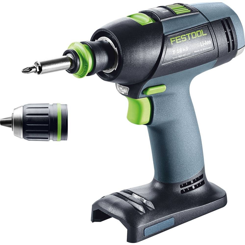 FESTOOL Akku-Schrauber T 18+3-Basic 576448 Akku-Bohrschrauber 18 V