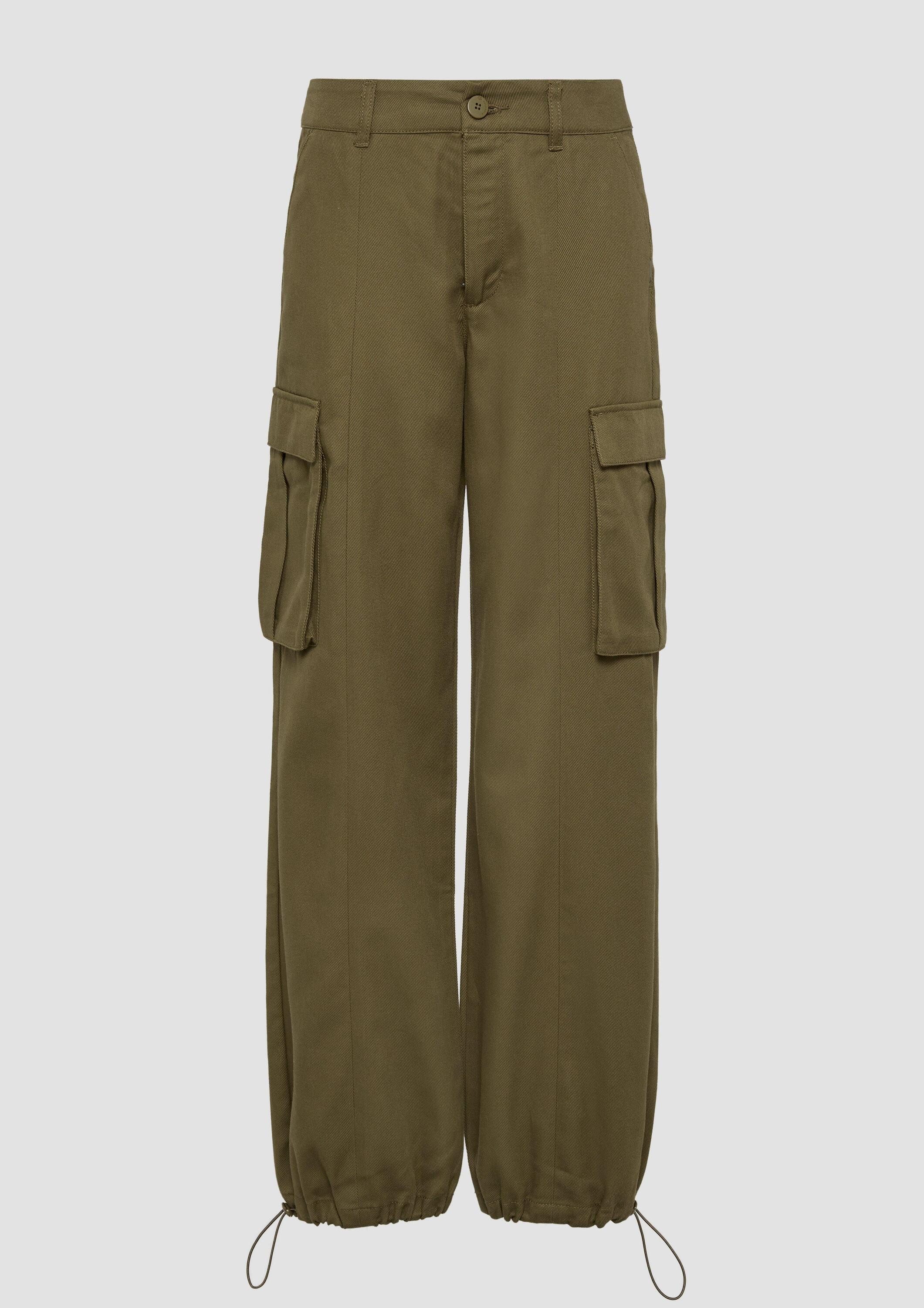 QS Chinos Hose Cargo-Hose aus Twill