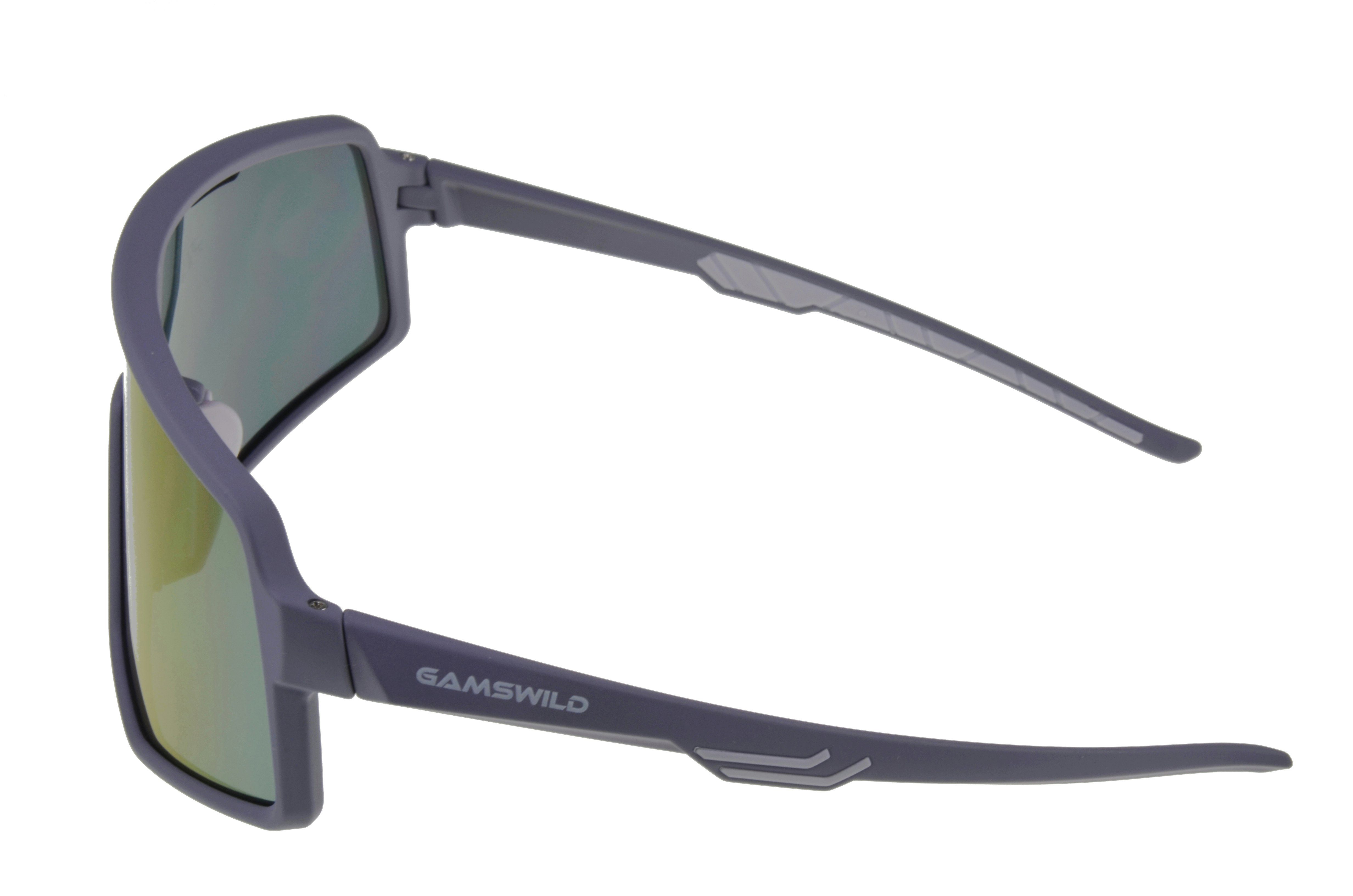 Gamswild Sonnenbrille UV400 Sonnenbrille Fahrradbrille Skibrille TR90 schnelle Brille Damen Herren WS4042 in, lila, blau, schw.-rot, oliv, beere, weiß