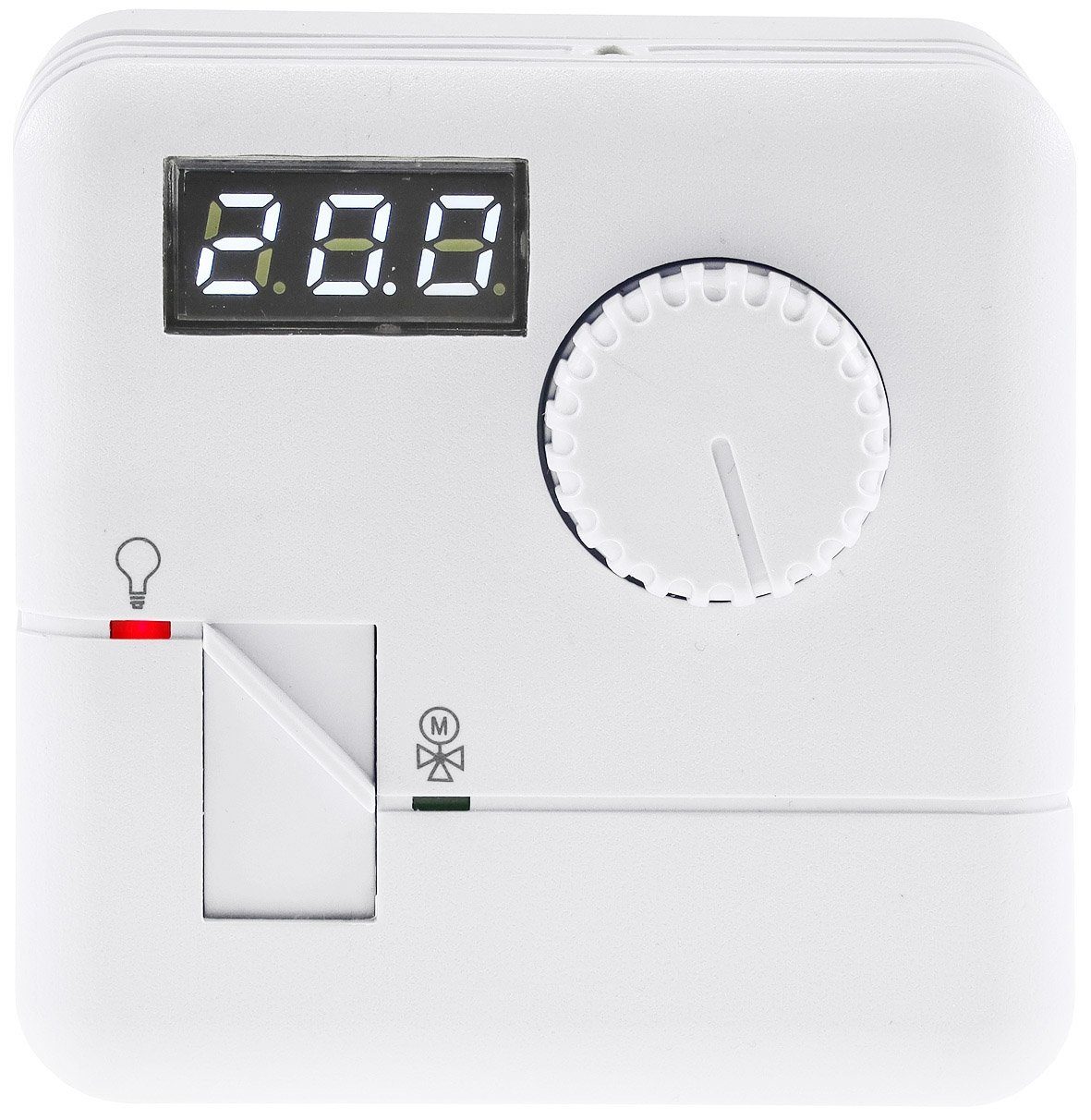 ChiliTec Steckdosen-Thermostat Raumtemperatur-Regler Thermostat 7A, weißes LED-Display, 5-30°C, 110-2
