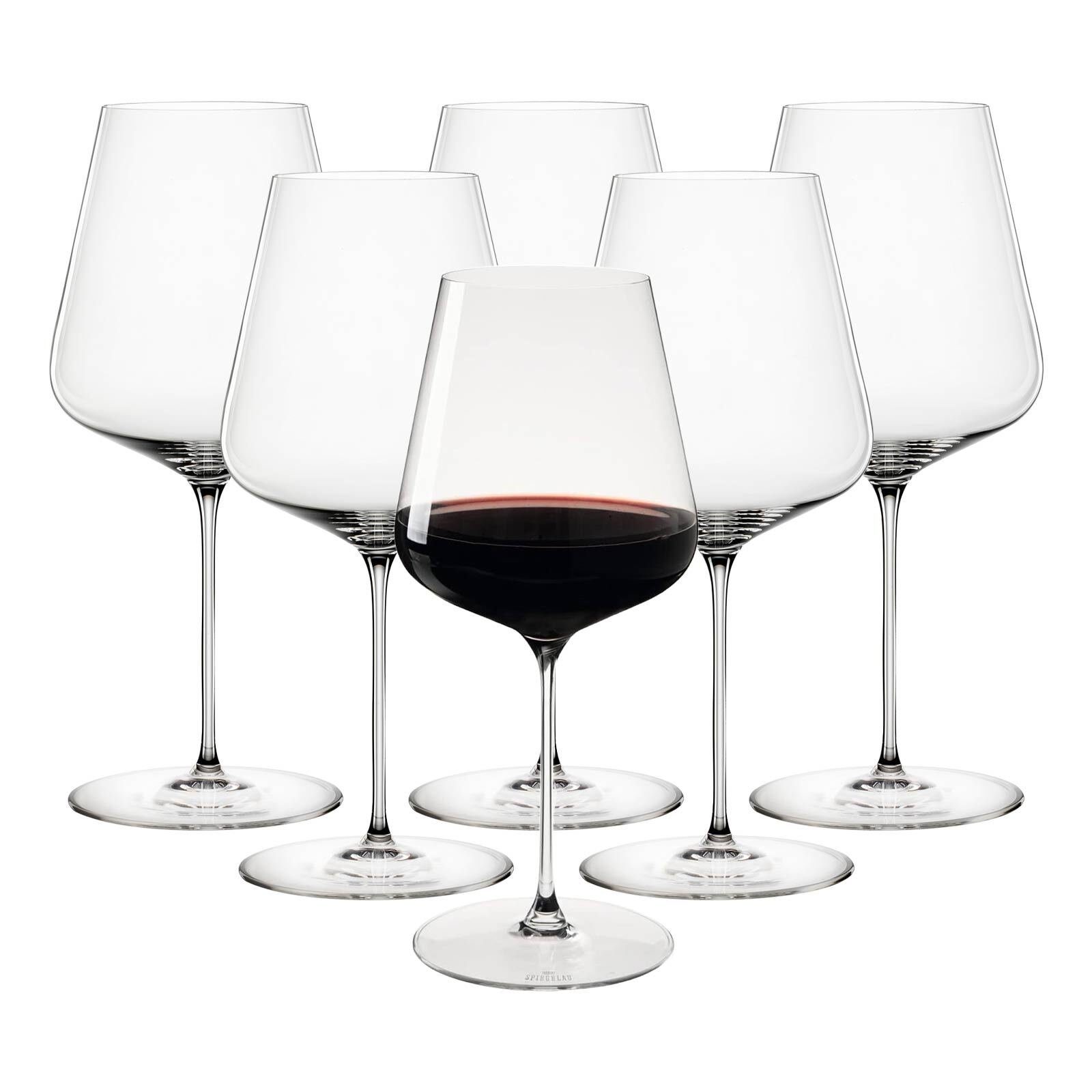 SPIEGELAU Rotweinglas Definition Bordeauxgläser 750 ml 6er Set, Glas