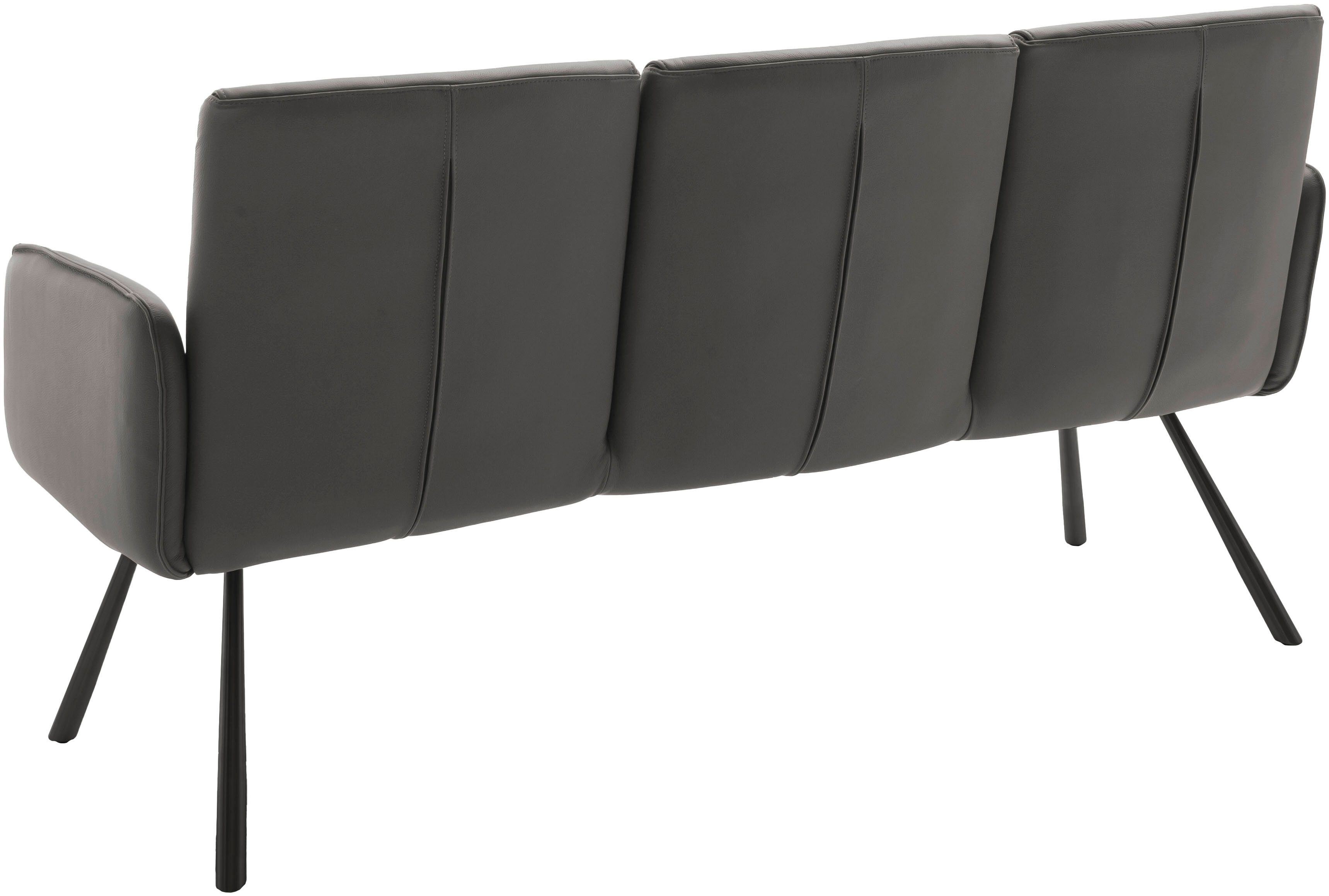 MCA furniture Sitzbank Delane (1-St), Taschenfederkern, Lehnenkippfunktion, Armlehnen, beweglicher Rücken
