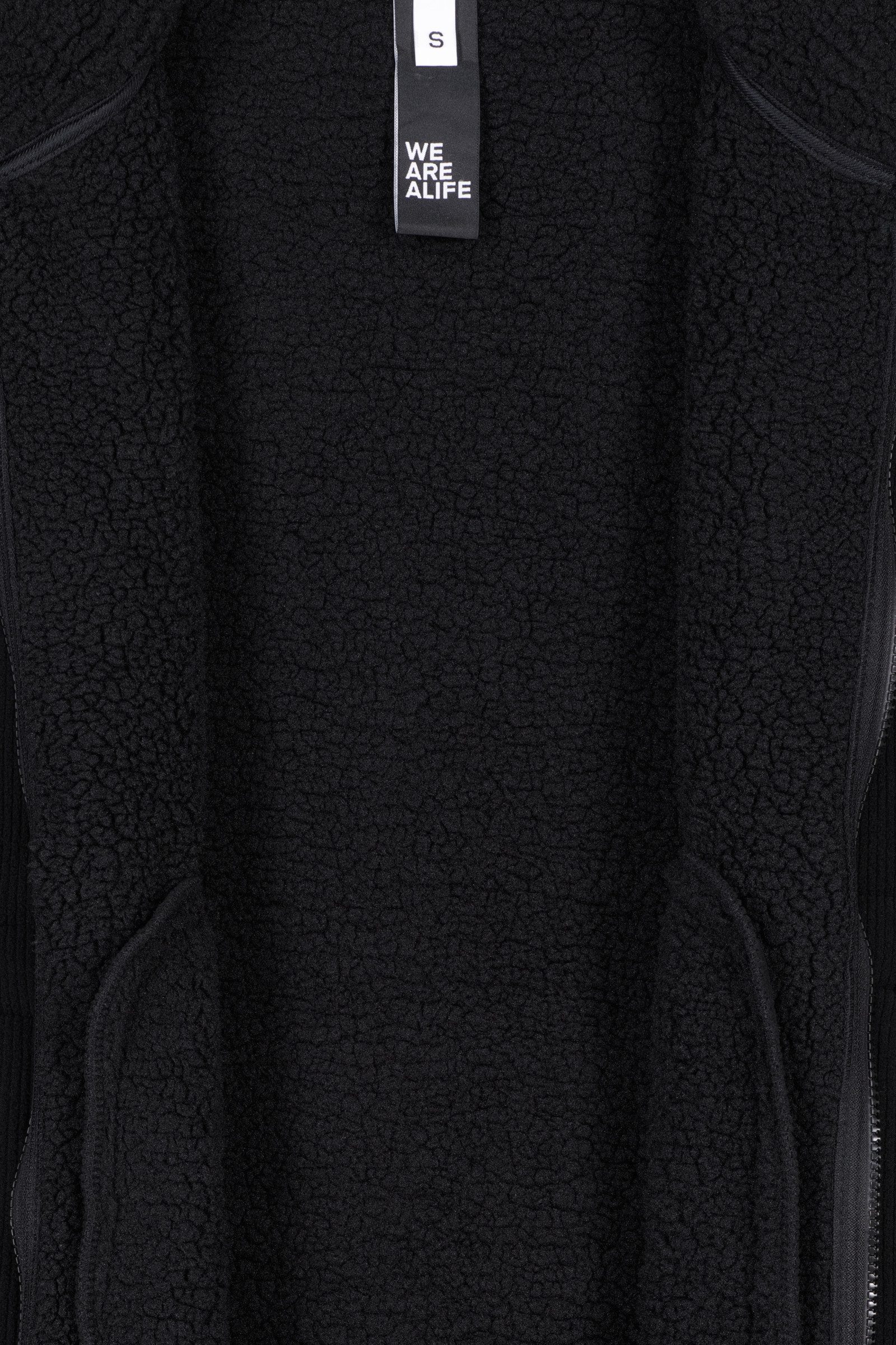 Alife & Kickin Fellimitatweste Damen EstherAK T Fellimitatweste, Weste Gerippte Strickoptik mit Stehkragen und Eingrifftaschen – Bild 5 von 5
