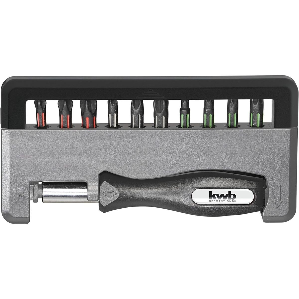 kwb Bit-Set Handy Bitb Torsion PH-PZ-T 12T, 152010 Handy Torsion Bit-Box - 12-tlg. inkl. Bit-Halter und Handgr