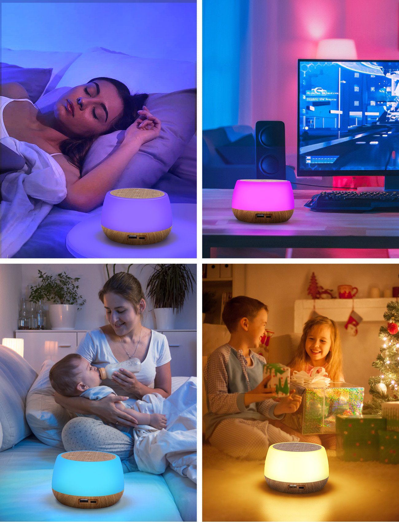 BlingBin LED Nachttischlampe Touch Dimmbar mit günstig online kaufen