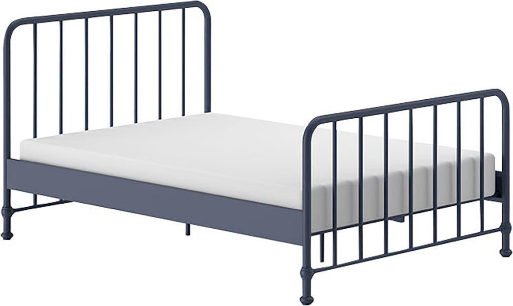 Vipack Metallbett Bronxx, standfest gebaut, gradlinige Optik in zeitlosem Design (in 2 Größen und verschiedenen Farben erhältlich), inkl. Lattenrost, Mittelsteg und Fußstütze unter der Liegefläche