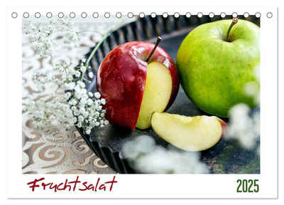 CALVENDO Wandkalender Fruchtsalat (Tischkalender 2025 DIN A5 quer), CALVENDO Monatskalender