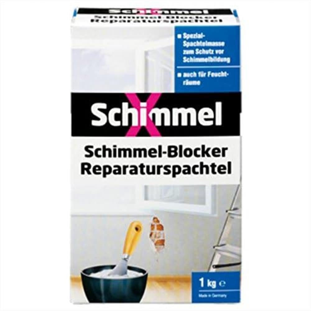PUFAS Anti-Schimmel-Grundierung SchimmelX Reparaturspachtel Schimmel-Blocker, 1 kg