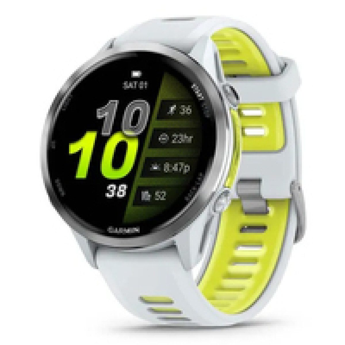Garmin Forerunner 970 GPS-Smartwatch whitestone/amp Smartwatch