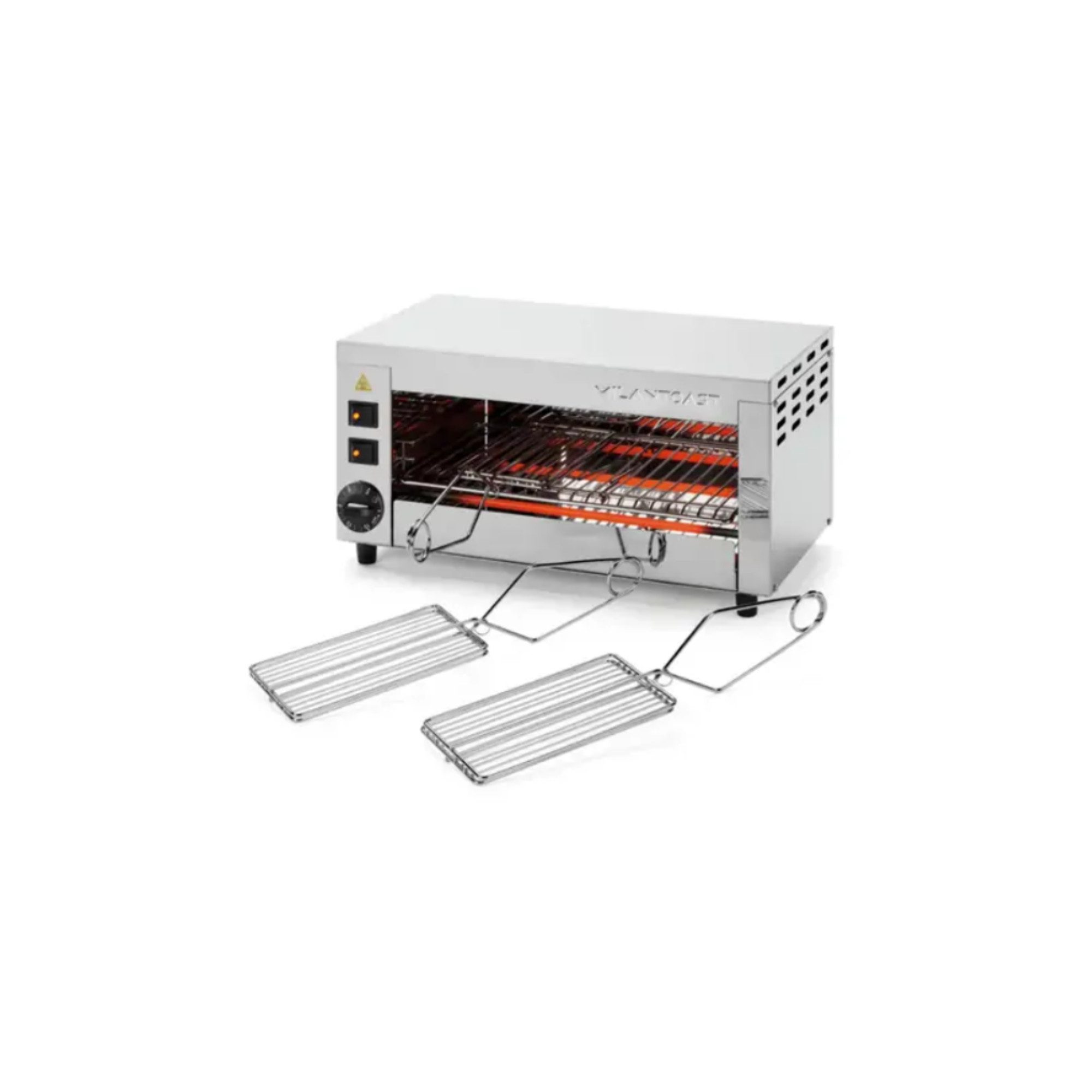 MILANTOAST Toaster Milantoast Infrarotgrill/Salamander Toaster, mit 3 Zangen