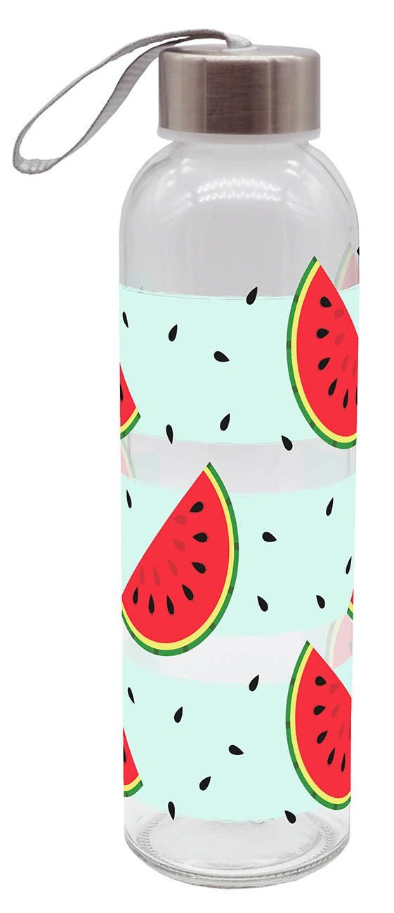Geda Labels GmbH Trinkflasche Melonen, Rot, 500ml, spülmaschinengeeignet