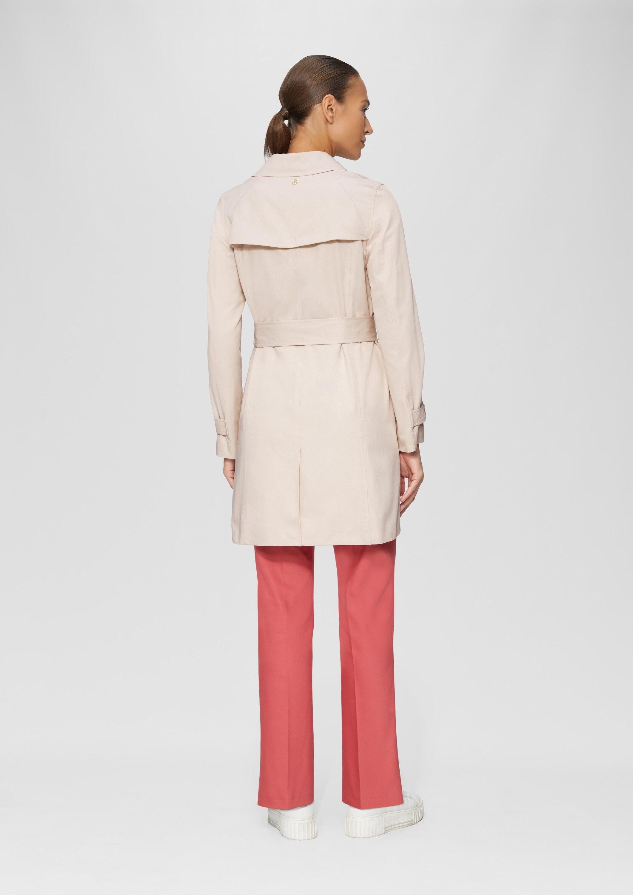 s.Oliver Trenchcoat Outdoor-Mantel Leicht gefütterter Mantel im Trench-Stil