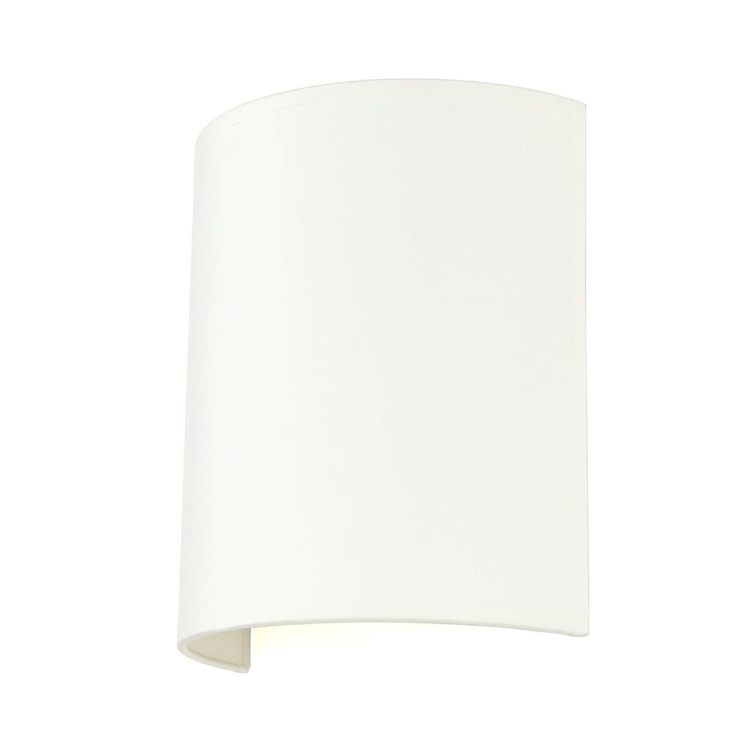 Licht-Erlebnisse Wandleuchte ALICE, ohne Leuchtmittel, Wandlampe Weiß Stoffschirm E27 wohnlich Lampe