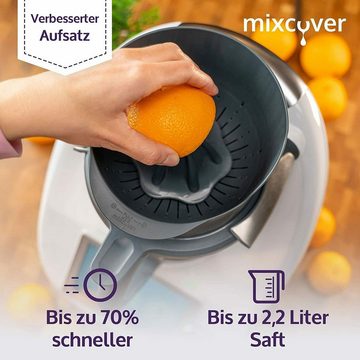 Mixcover Küchenmaschinen-Adapter mixcover verbesserte Saftpresse/Zitruspresse für Thermomix TM6 & TM5