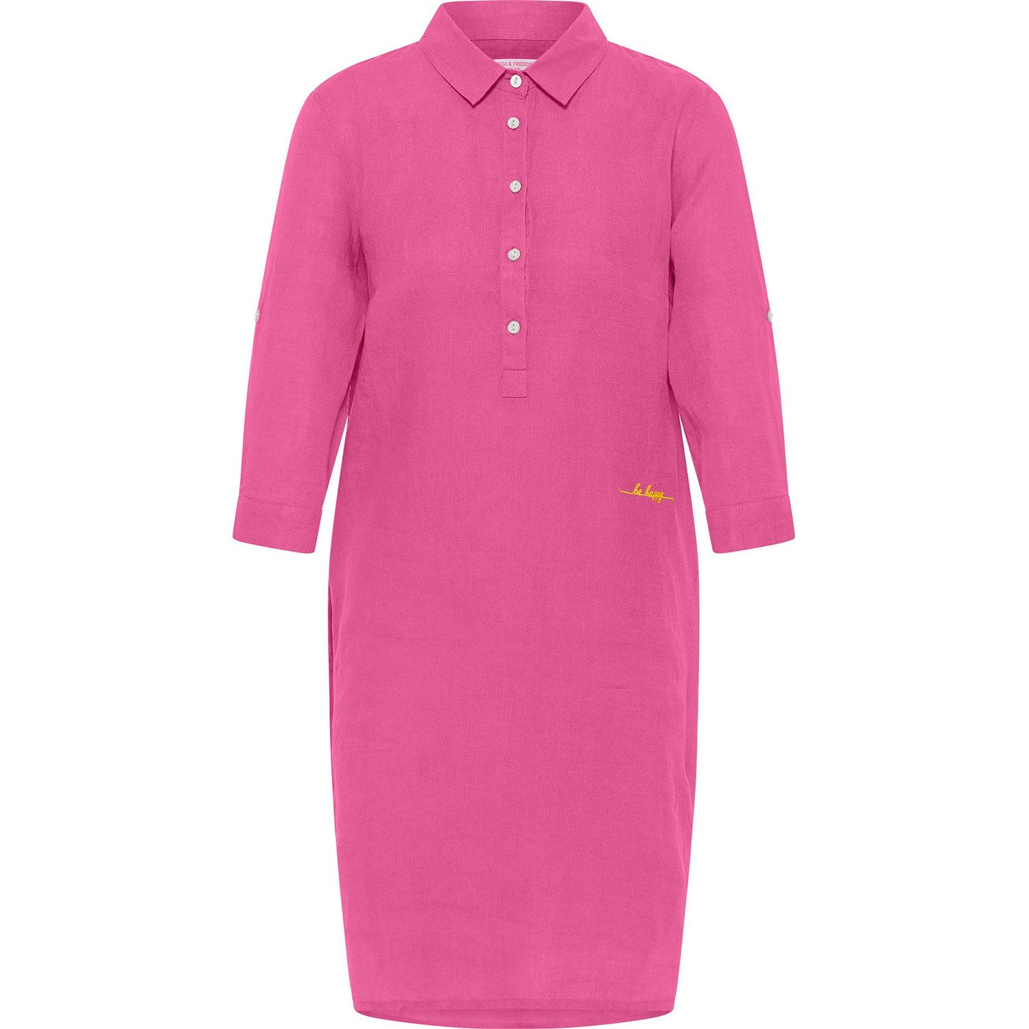 Frieda & Freddies NY Hemdblusenkleid Leinenkleid crazy pink