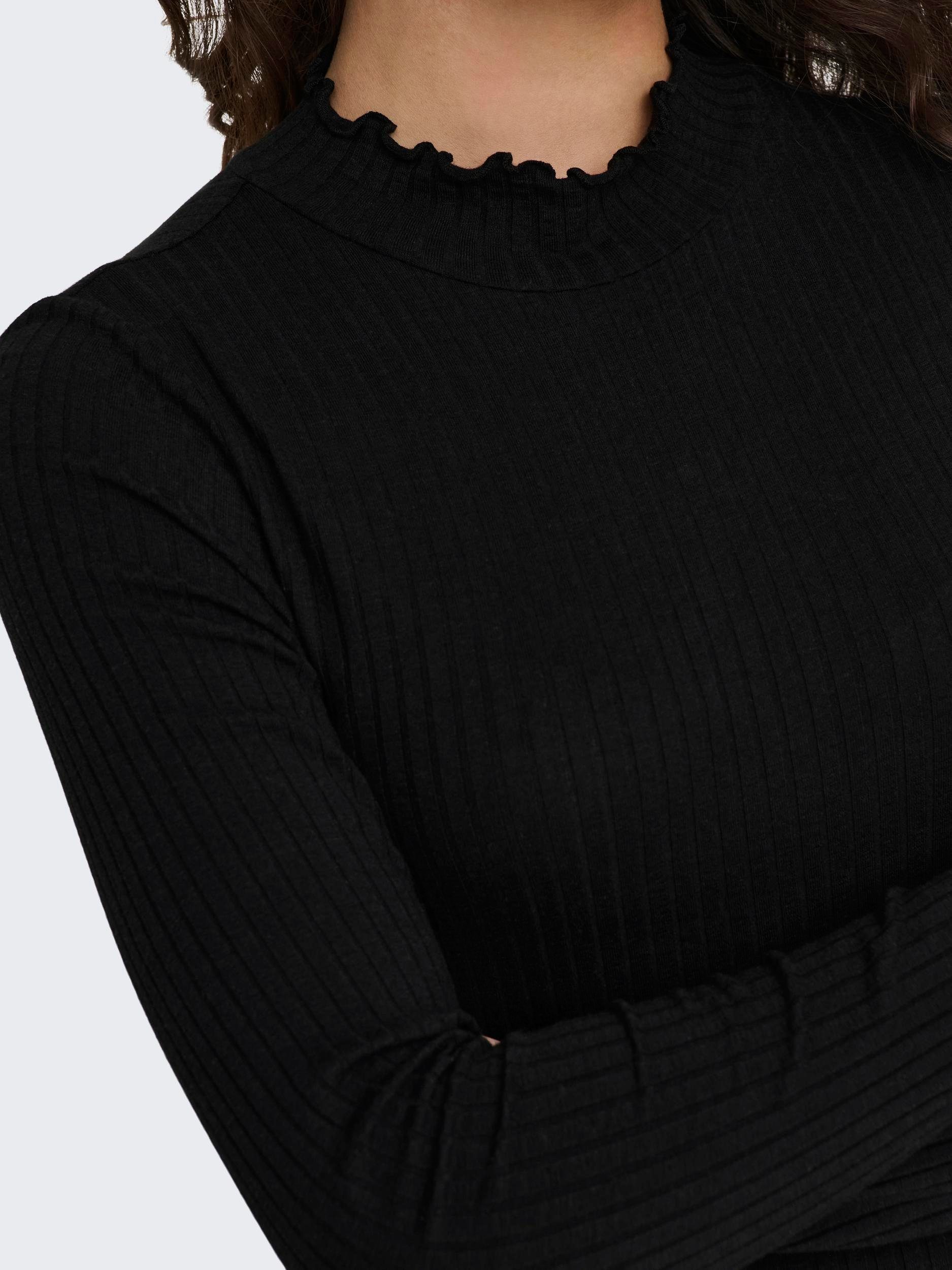 JDY Langarmbluse JDYFRANSISKA L/S HIGHNECK TOP JRS NOOS Viskosemischung, slim fit