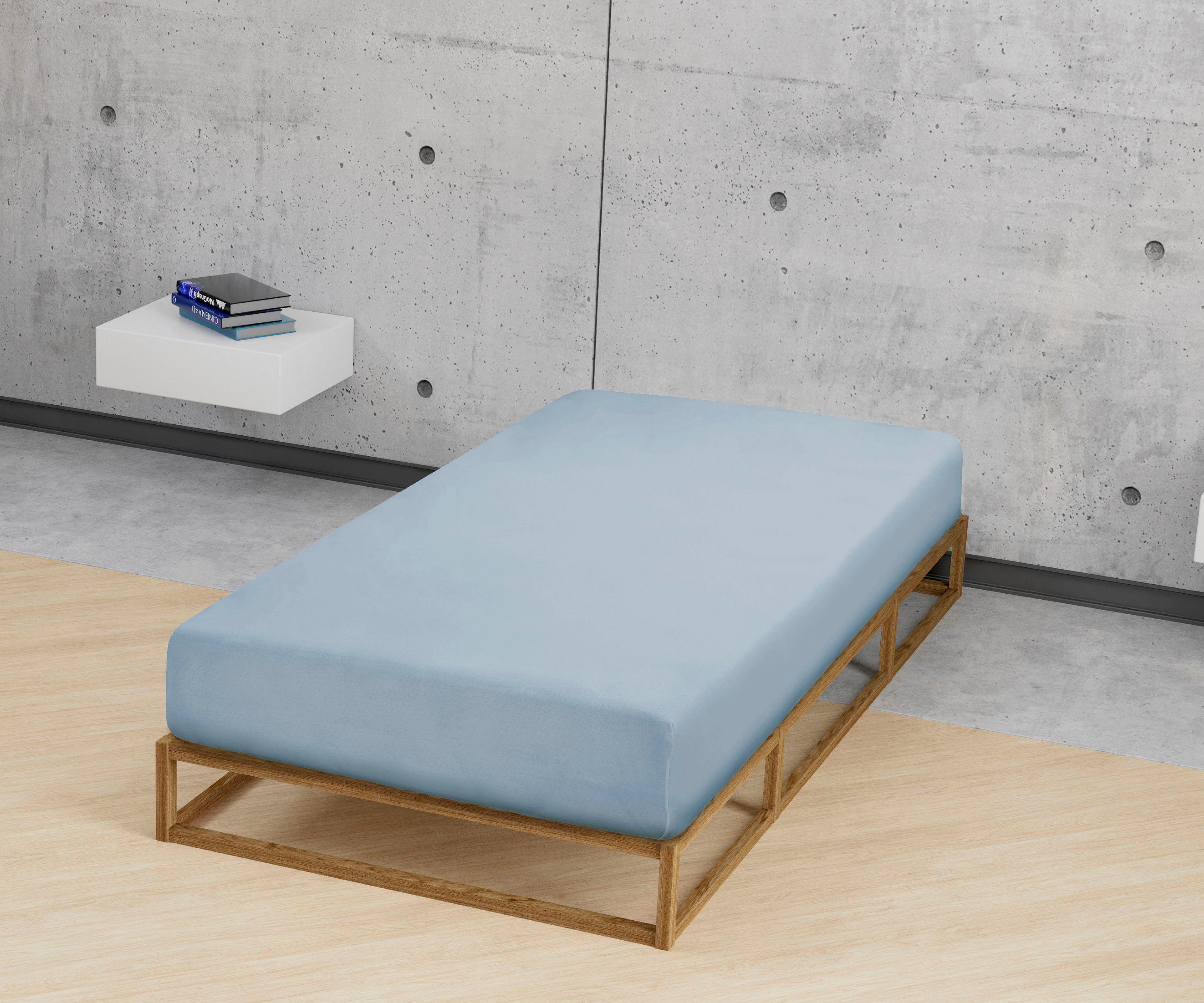 Biberna Spannbettlaken Marc, Jersey, Gummizug: rundum, (1 Stück), aus Baumw günstig online kaufen