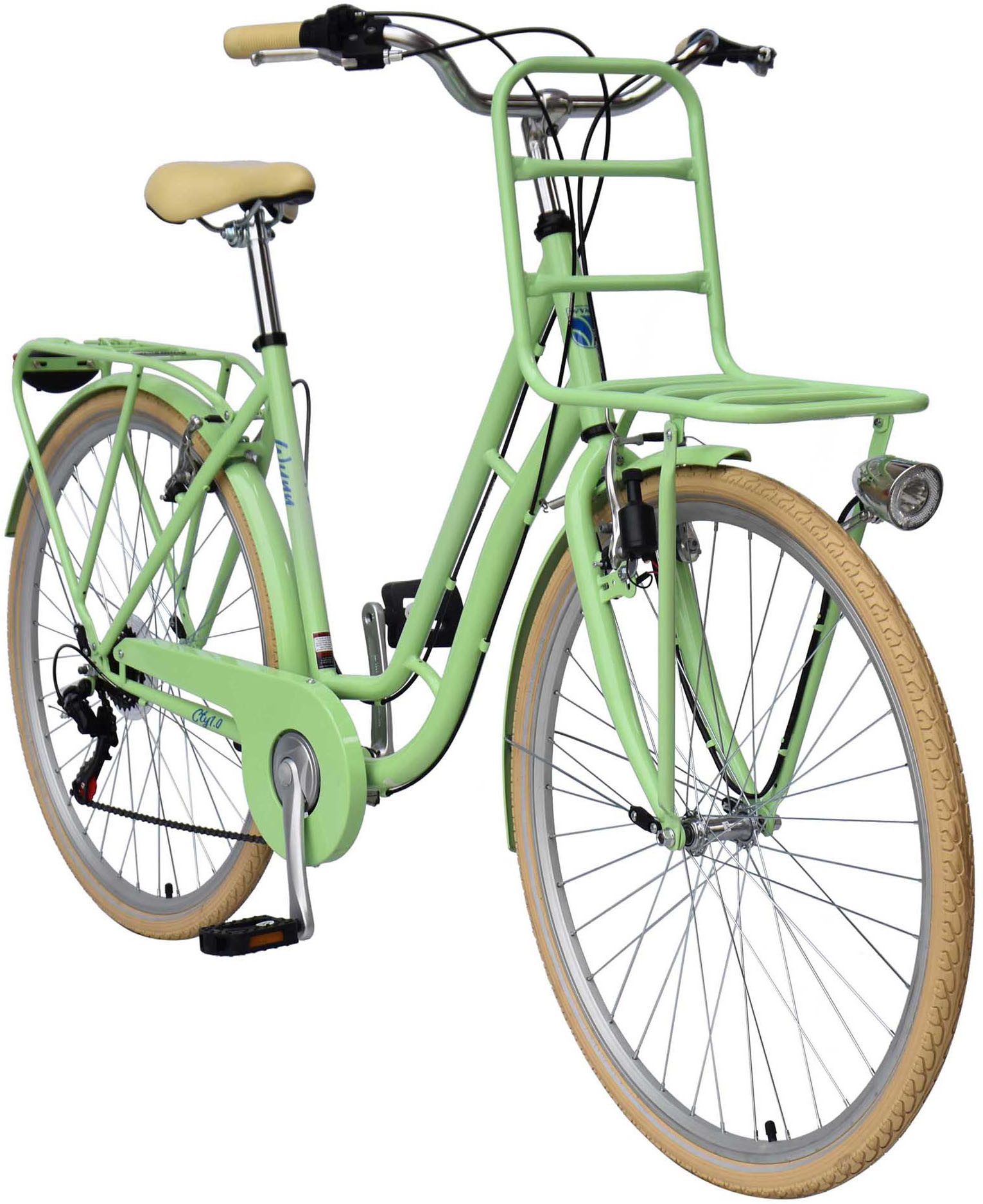 WYNN City Bike CITY1.0, 6-speed Shimano Tourney derailleur, derailleur gears