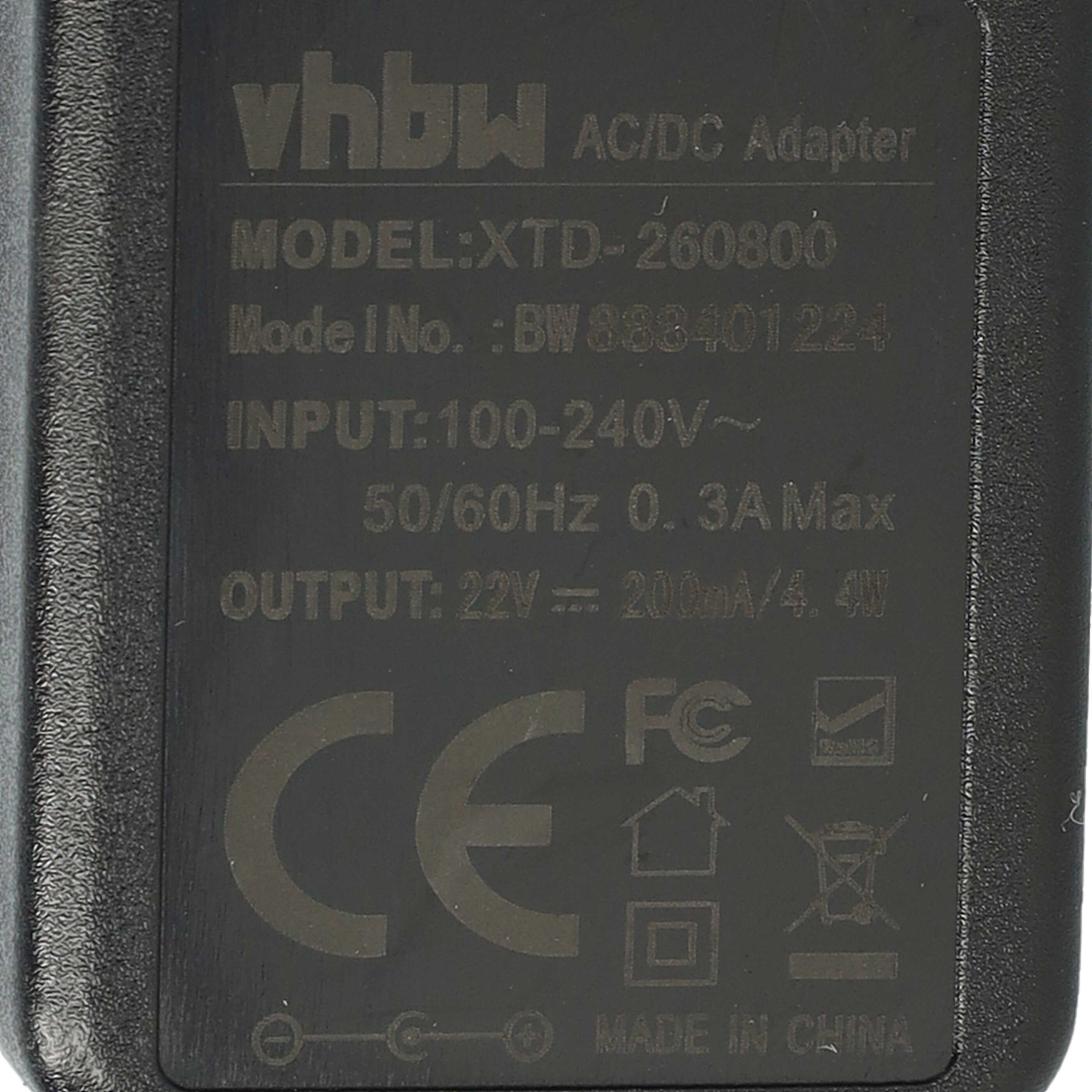 vhbw passend für Bosch Move 14.4V BHN14N/01, 14.4V BHN14N/04, 14.4V BHN1409 Schnelllade-Gerät (1-tlg., Hochwertiges Ladekabel zum sicheren, komfortablen Auflade – Bild 5 von 5
