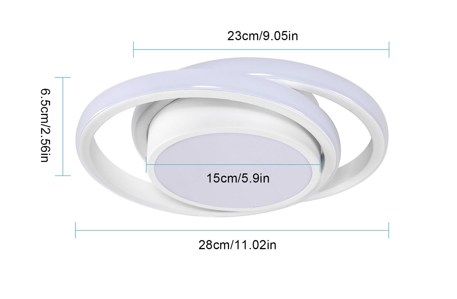 Riserva LED Dekolicht Runde LED Lampe, Aluminium Deckenleuchte,32W,für Schl günstig online kaufen