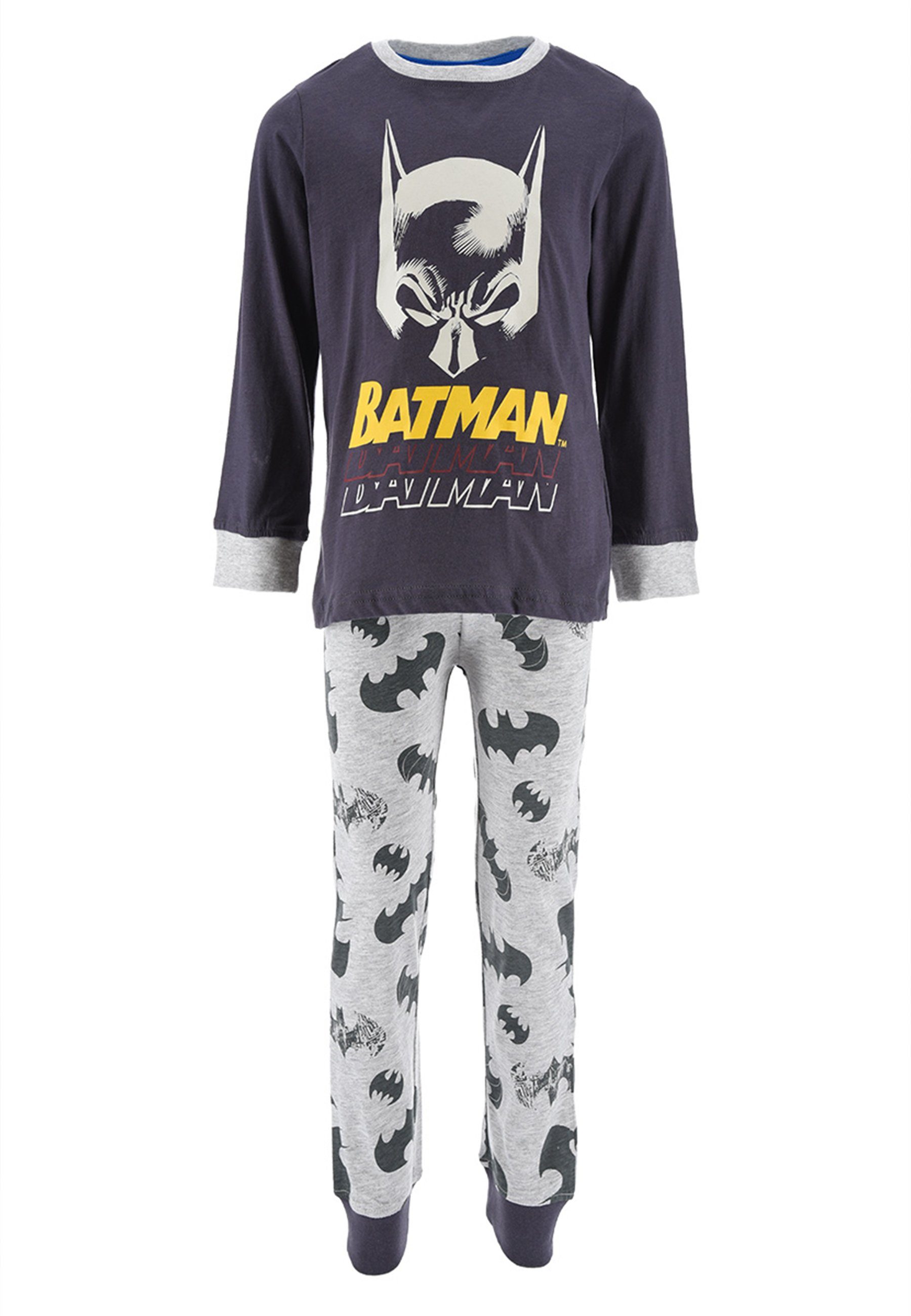 Batman Schlafanzug Kinder Jungen Pyjama langarm Nachtwäsche (2 tlg)