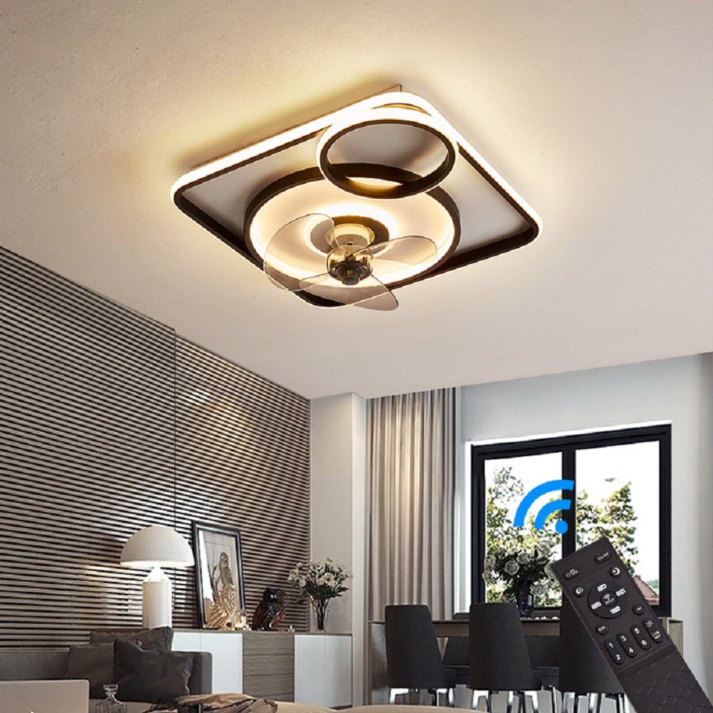 Euroton Deckenventilator Deckenventilator mit LED Beleuchtung günstig online kaufen
