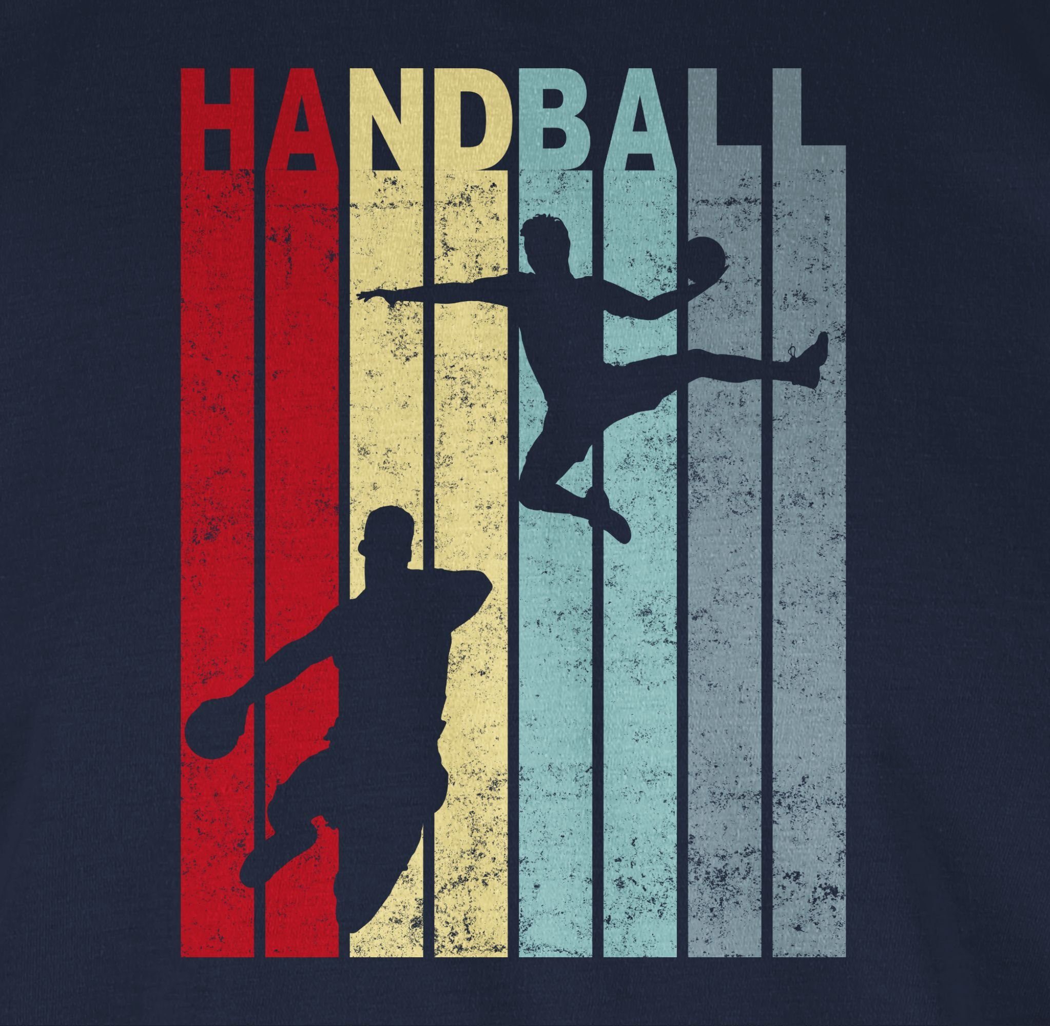 Shirtracer T-Shirt Ersatz Vintage Trikot 02 Blau WM Handball Navy 2023 Handballspieler