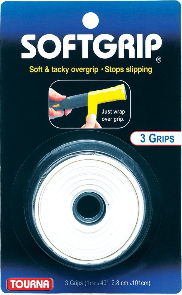 Griffband Overgrip Softgrip weiss 3er