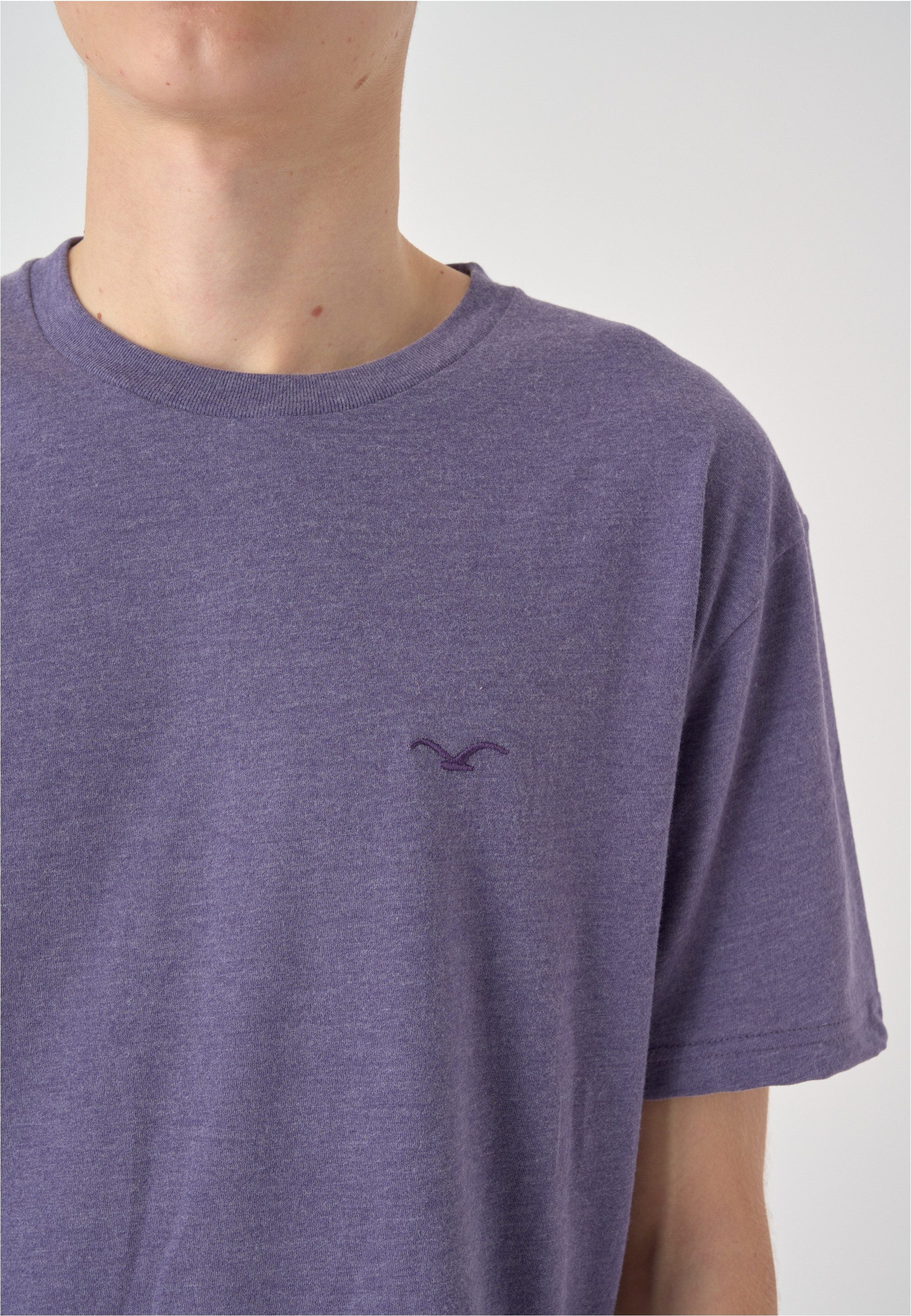 Cleptomanicx T-Shirt Ligull Regular mit kleiner Logo-Stickerei