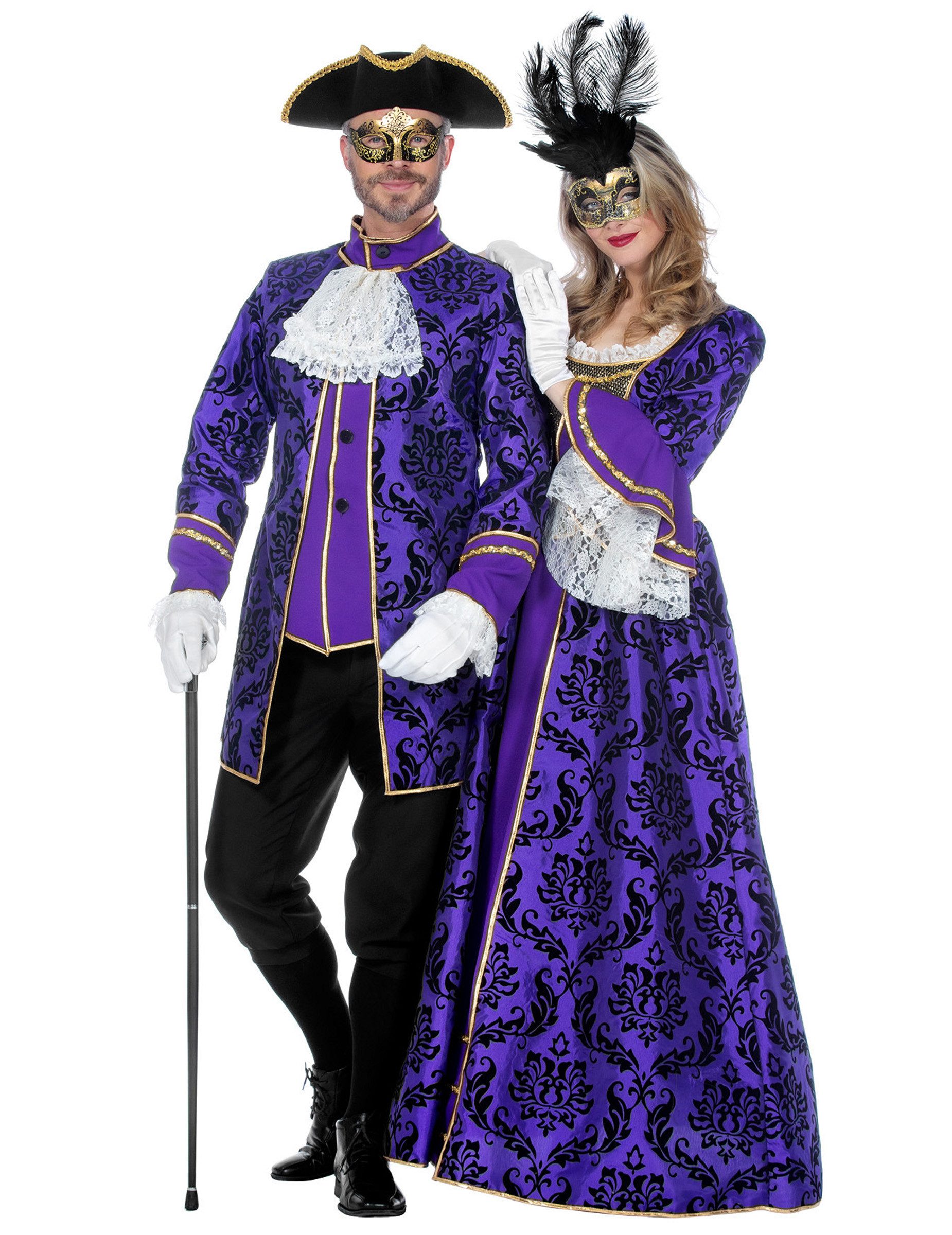 Wilbers Kostüm Barock Marquise Kostüm Lila Damen Edles Luxus Kleid für Karn günstig online kaufen