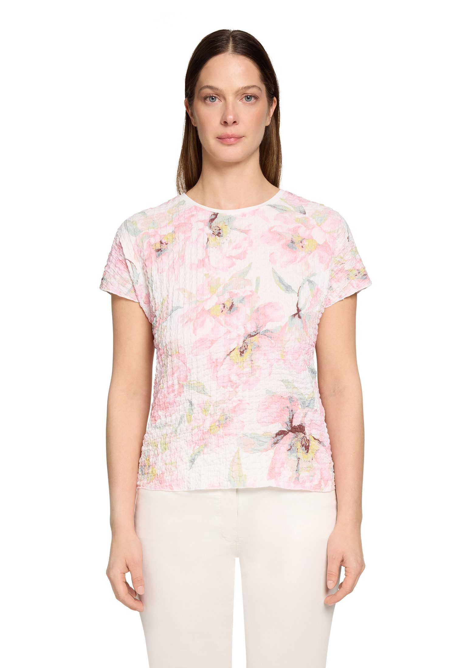 Kurzarmshirt Damen mit U-Boot-Ausschnitt