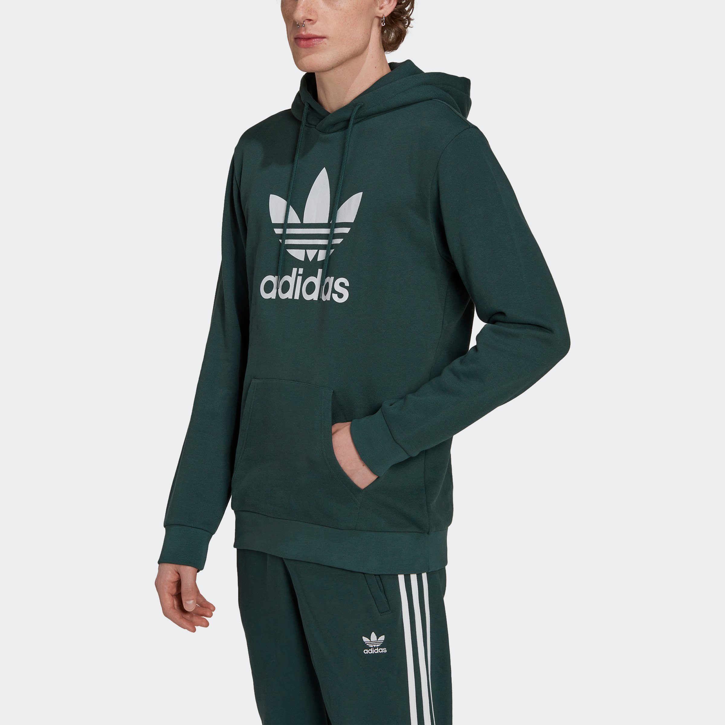 Kapuzensweatshirt HOODIE CLASSICS adidas Originals ADICOLOR grün TREFOIL