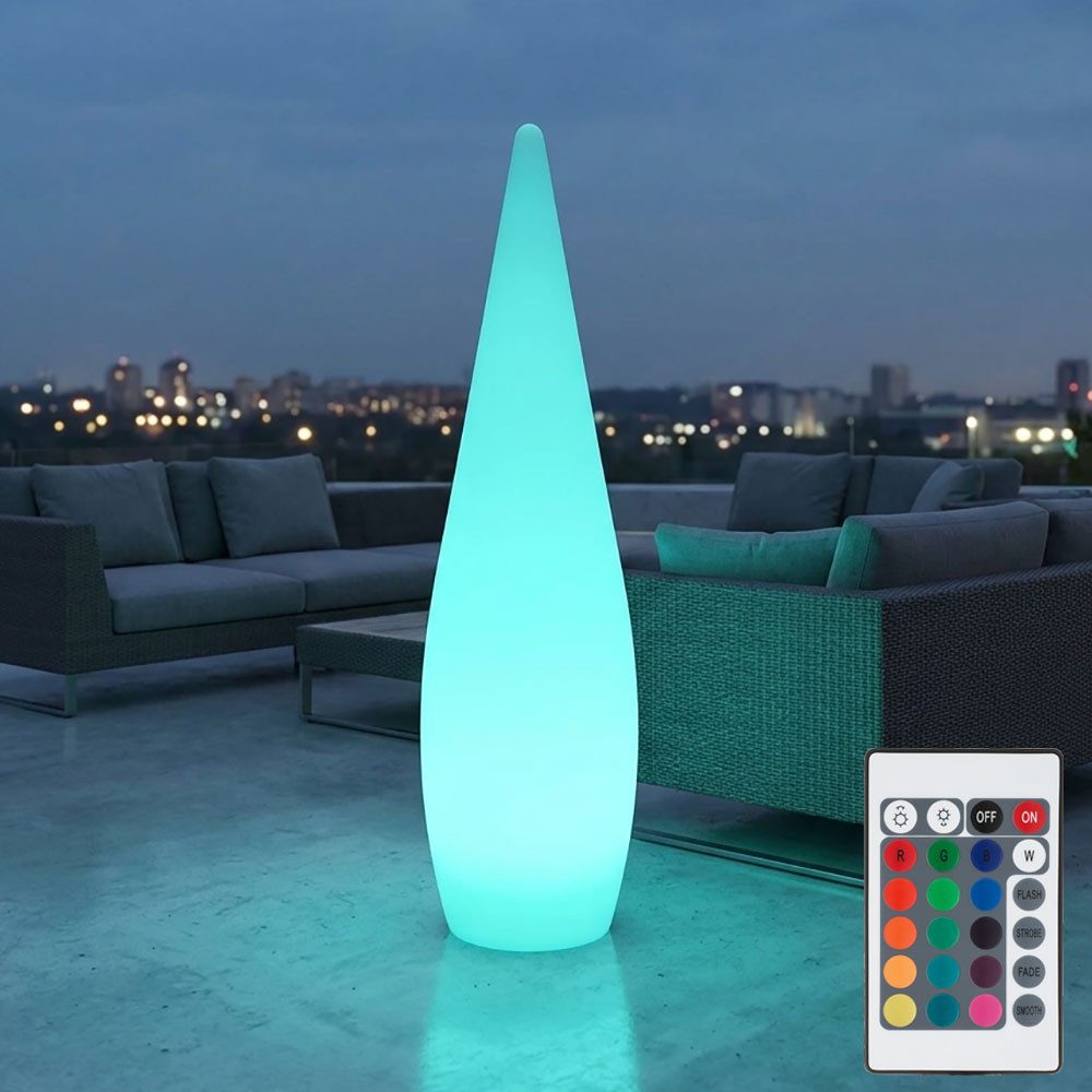 GLOBO LIGHTING LED Außen-Stehlampe, Leuchtmittel inklusive, Kaltweiß, Warmweiß, Neutralweiß, Tageslichtweiß, Farbwechsel, Außen Stand Steck Lampe Veranda Steh Leuchte Google App im Set