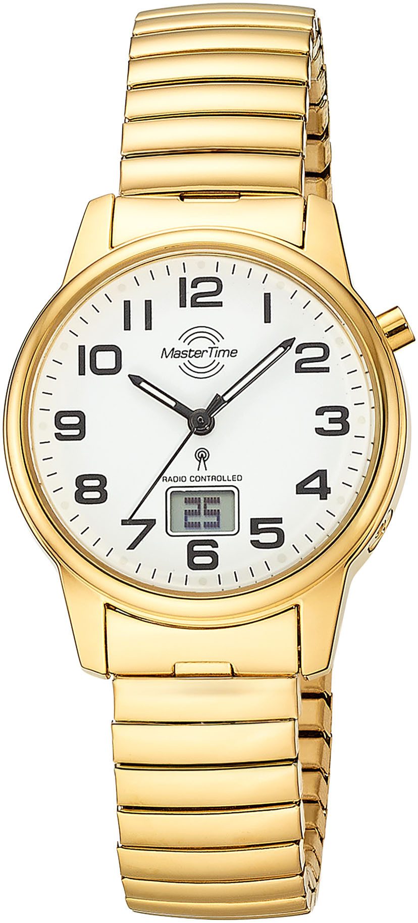 MASTER TIME Funkuhr MTLA-10947-12Z, Quarzuhr, Armbanduhr, Damenuhr, Edelsta günstig online kaufen